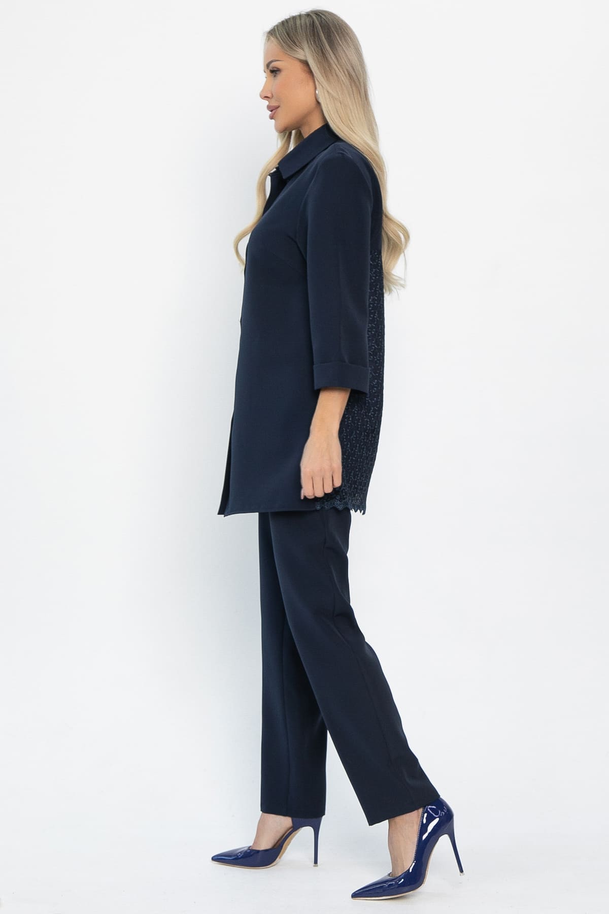 Костюм с брюками Ксанти НЬЮ (синий) К14502-3М