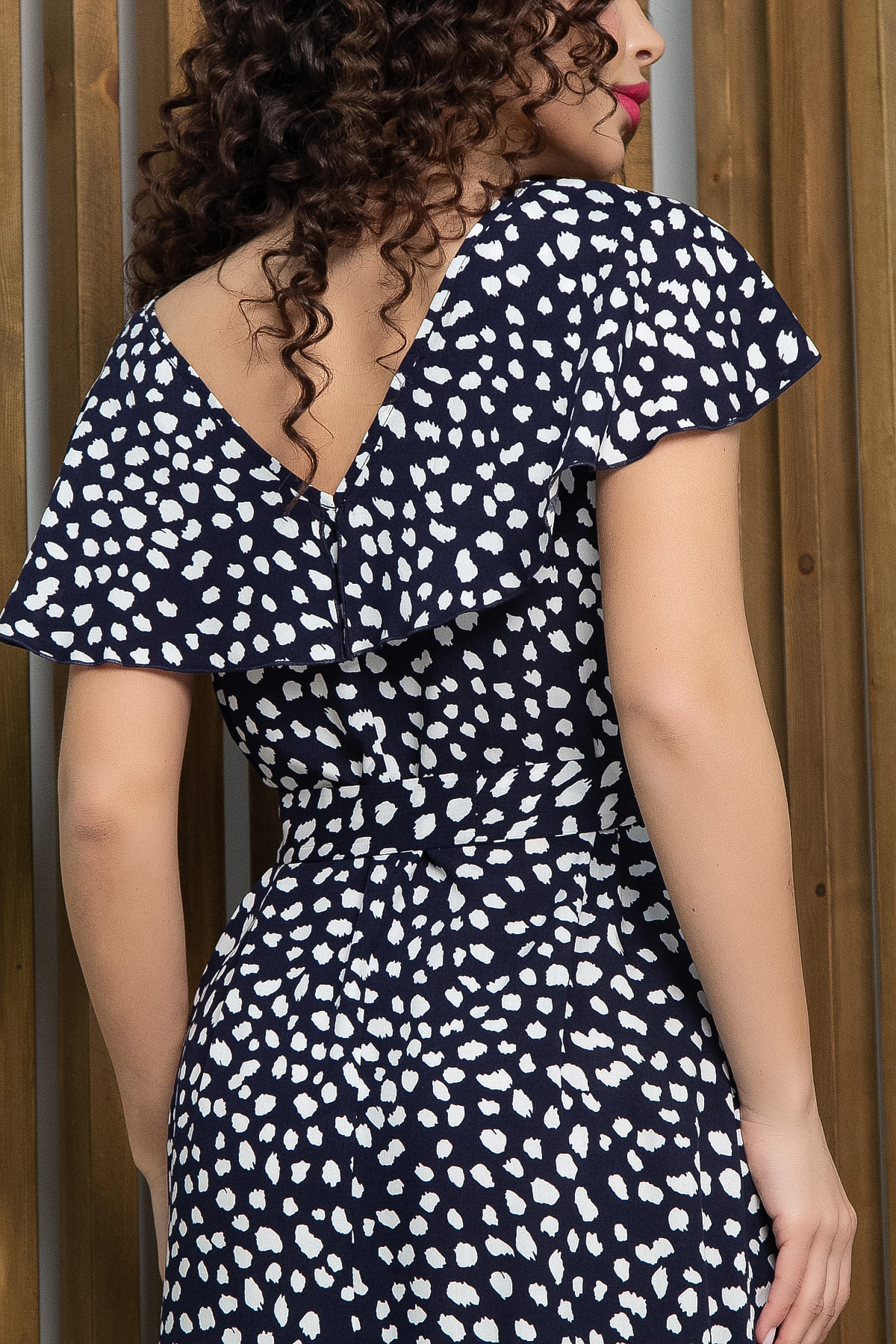 Платье Вечер свиданий (сине-белое) П13320-16М