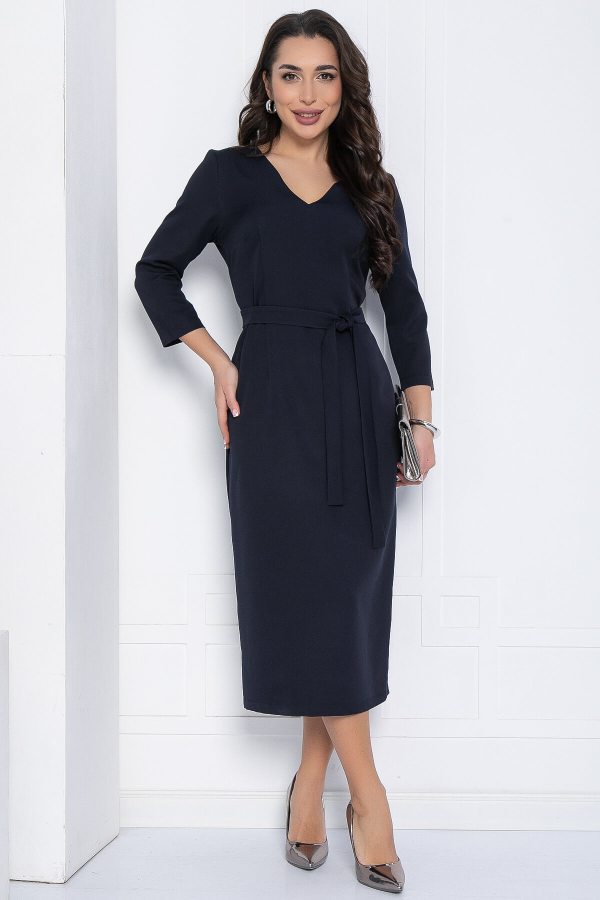 Платье Верба (синее) П12157-25