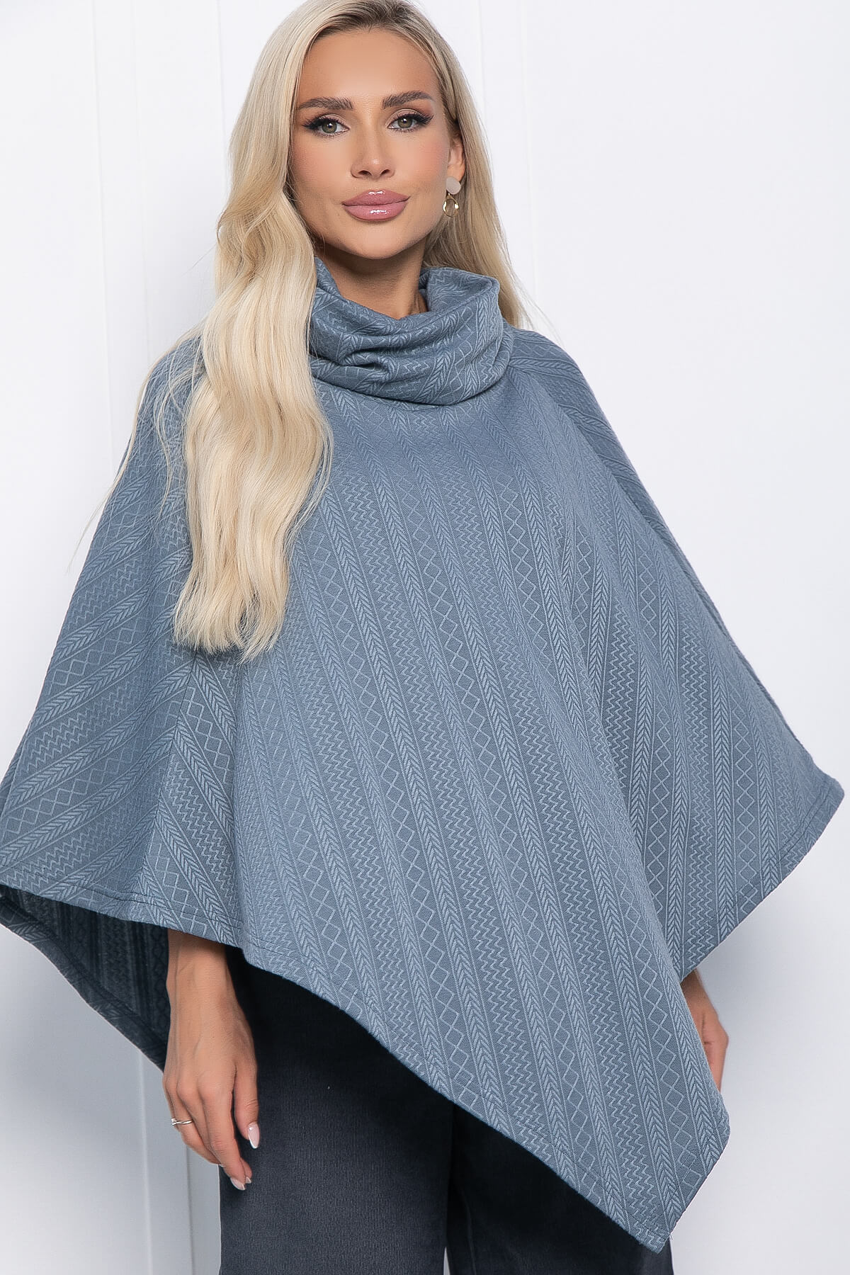 Пончо Арина (серое) Б11009