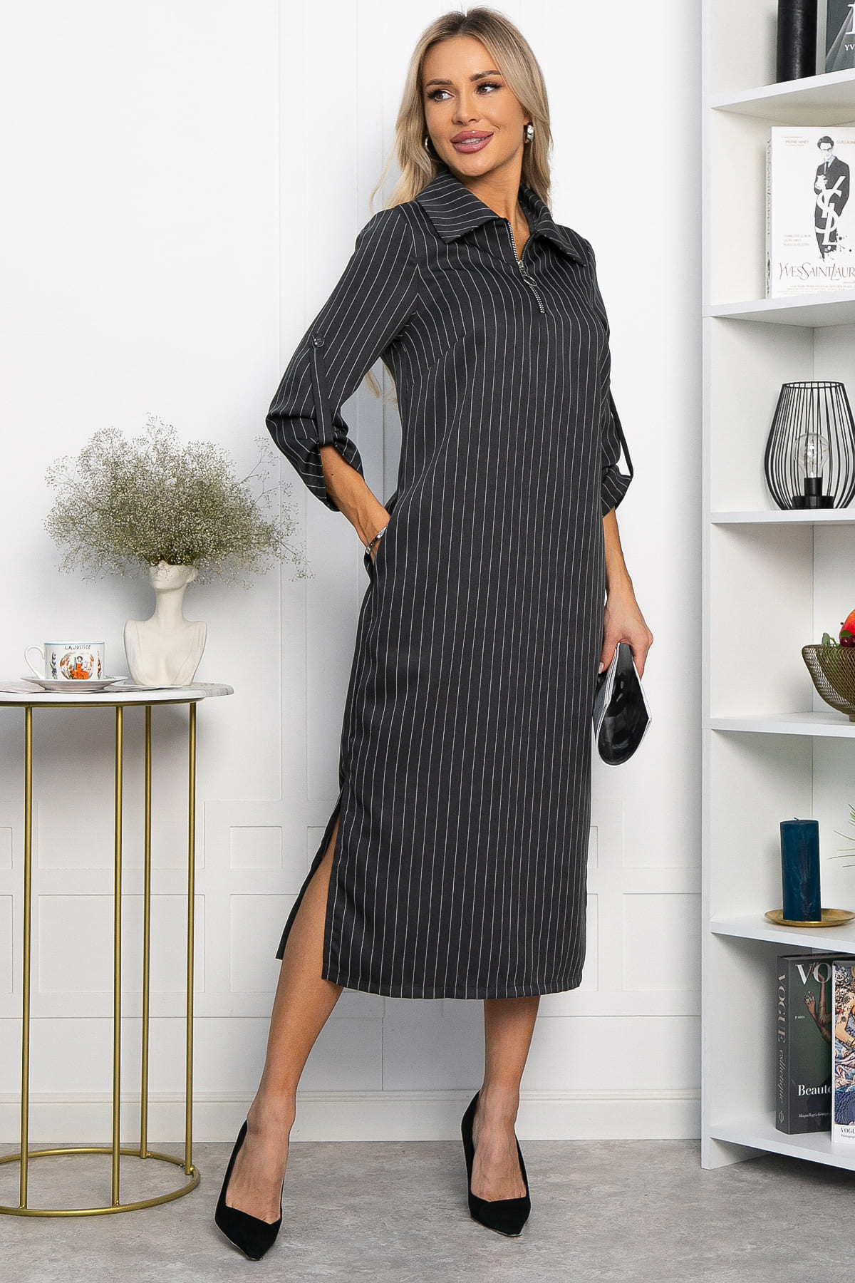 Платье Лоуренс (графит) П14331-18М