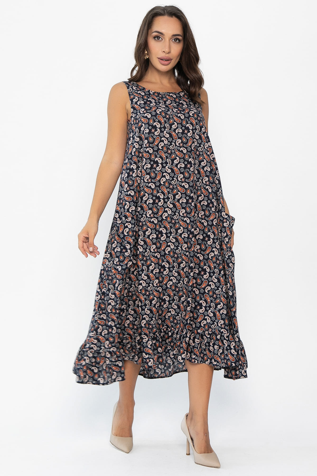 Сарафан Нимфа (синий) П14053-10М