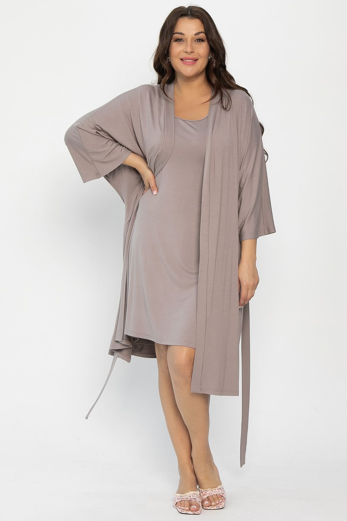 Пеньюар Шелк вискозы (латте) П14486-52М