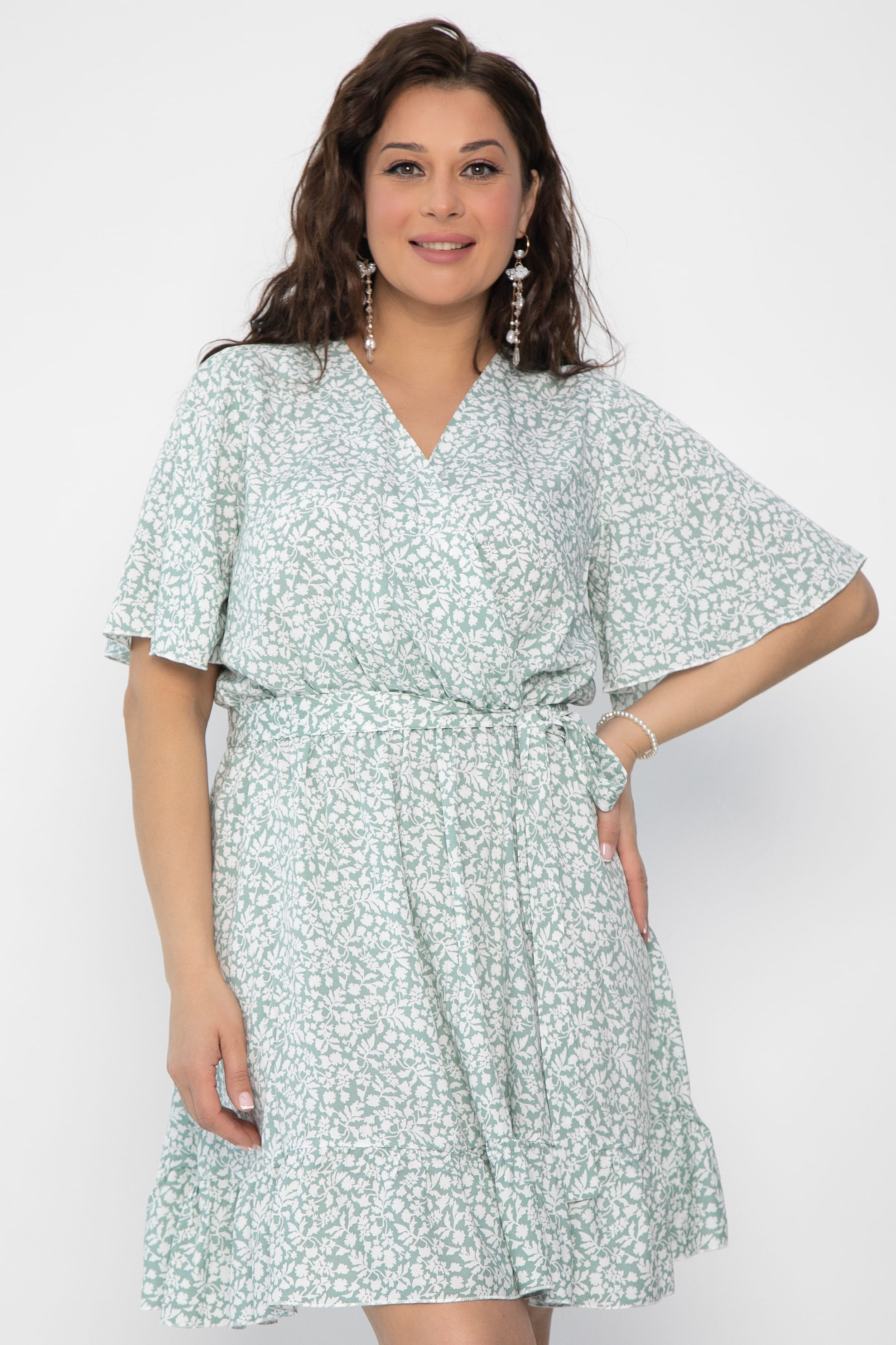 Платье Саванна (зеленое) П10559