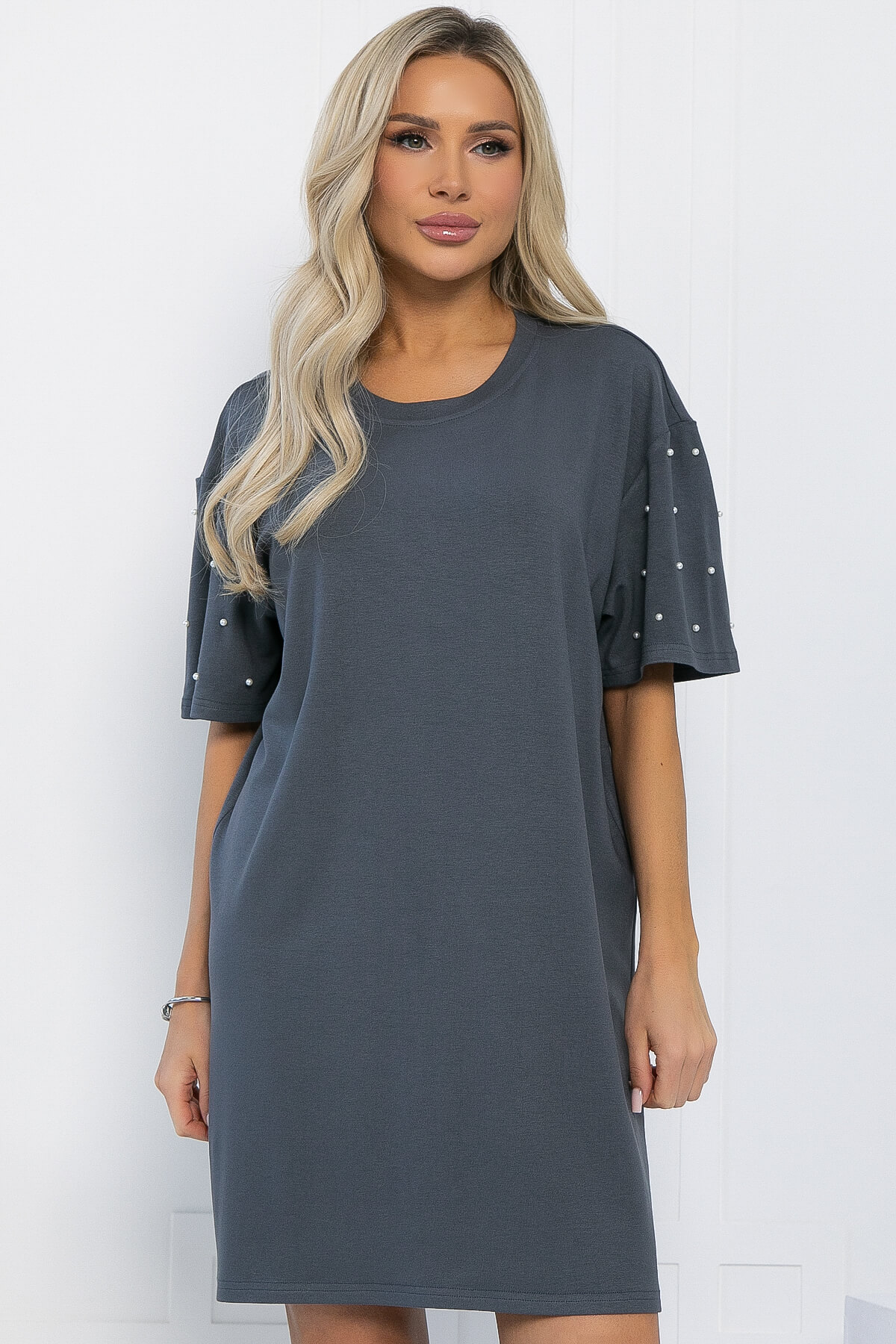 Платье Жемчужина коллекции (графит) П13312-1М