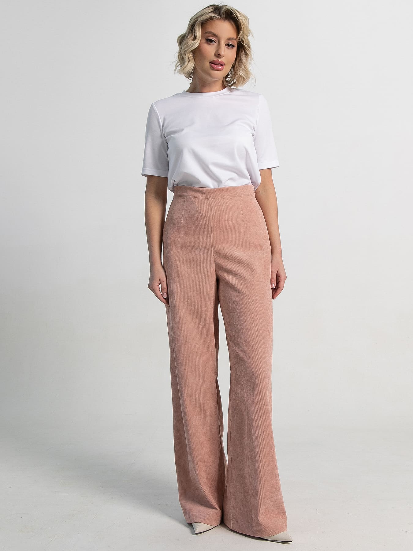 Брюки вельветовые Жанин (розовые) Б15205-10М