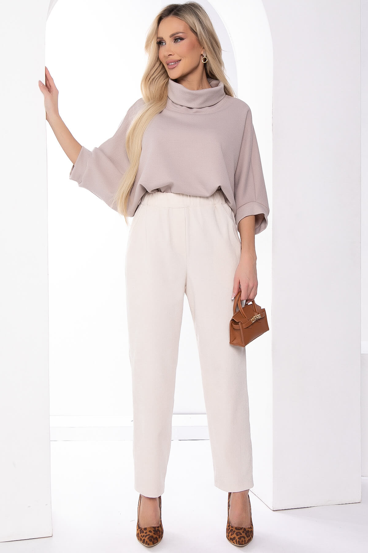 Брюки "Бертина" (молочные) Б8269