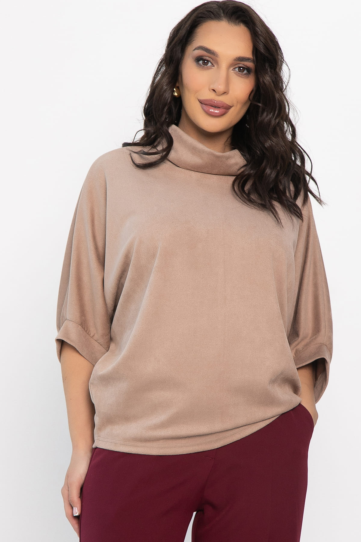 Блуза Барбара НЬЮ (капучино) Б14572-12М