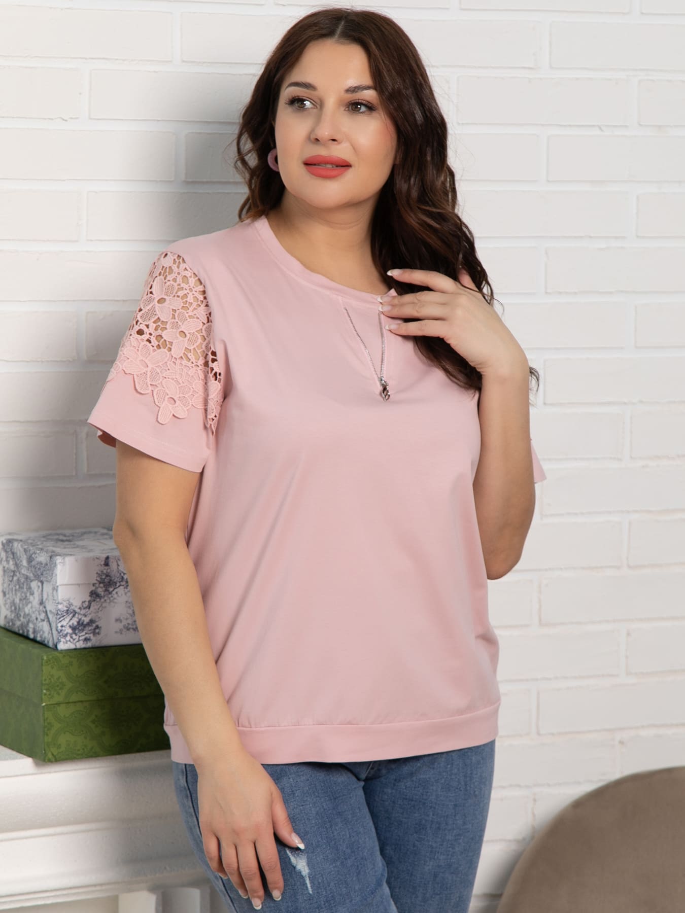 Блуза Флоя (пыльная роза) Б15540-4М