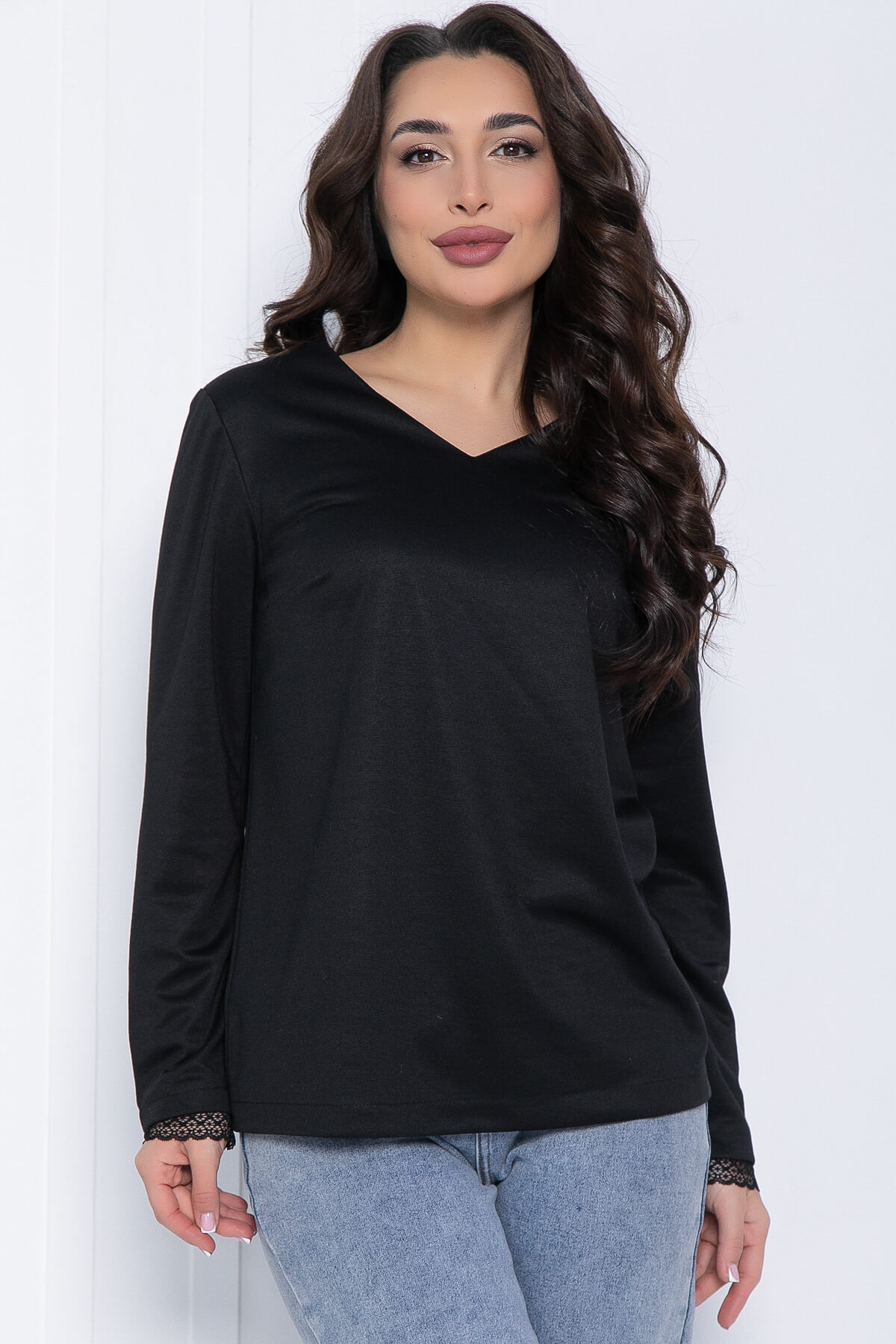 Блуза Палермо (черная) Б12530-25