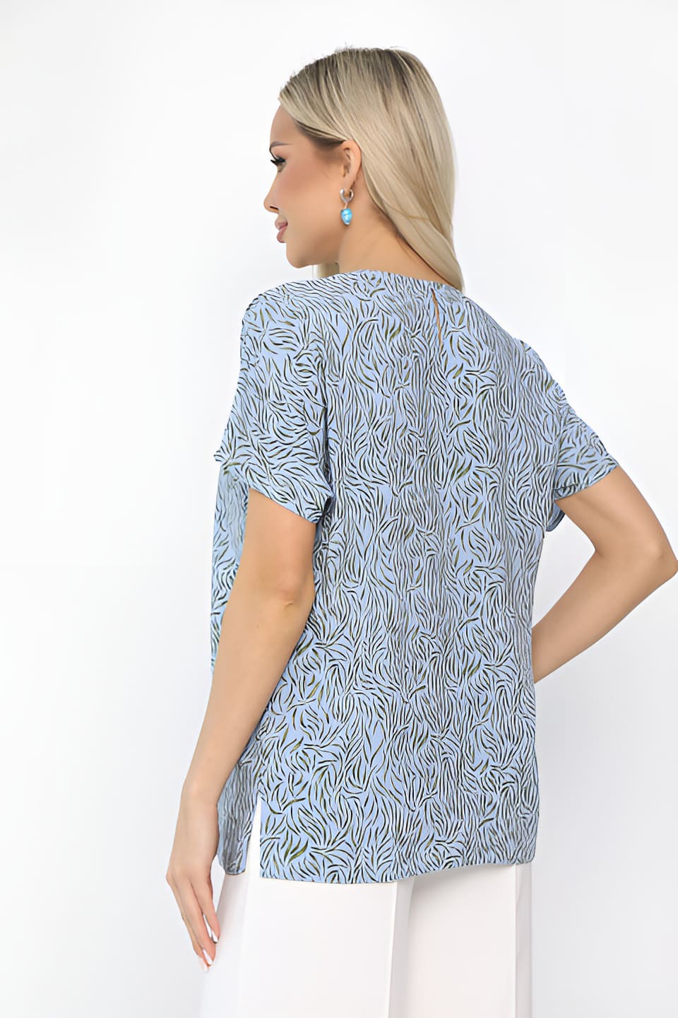 Блуза Кармен (голубая) Б13724-30М