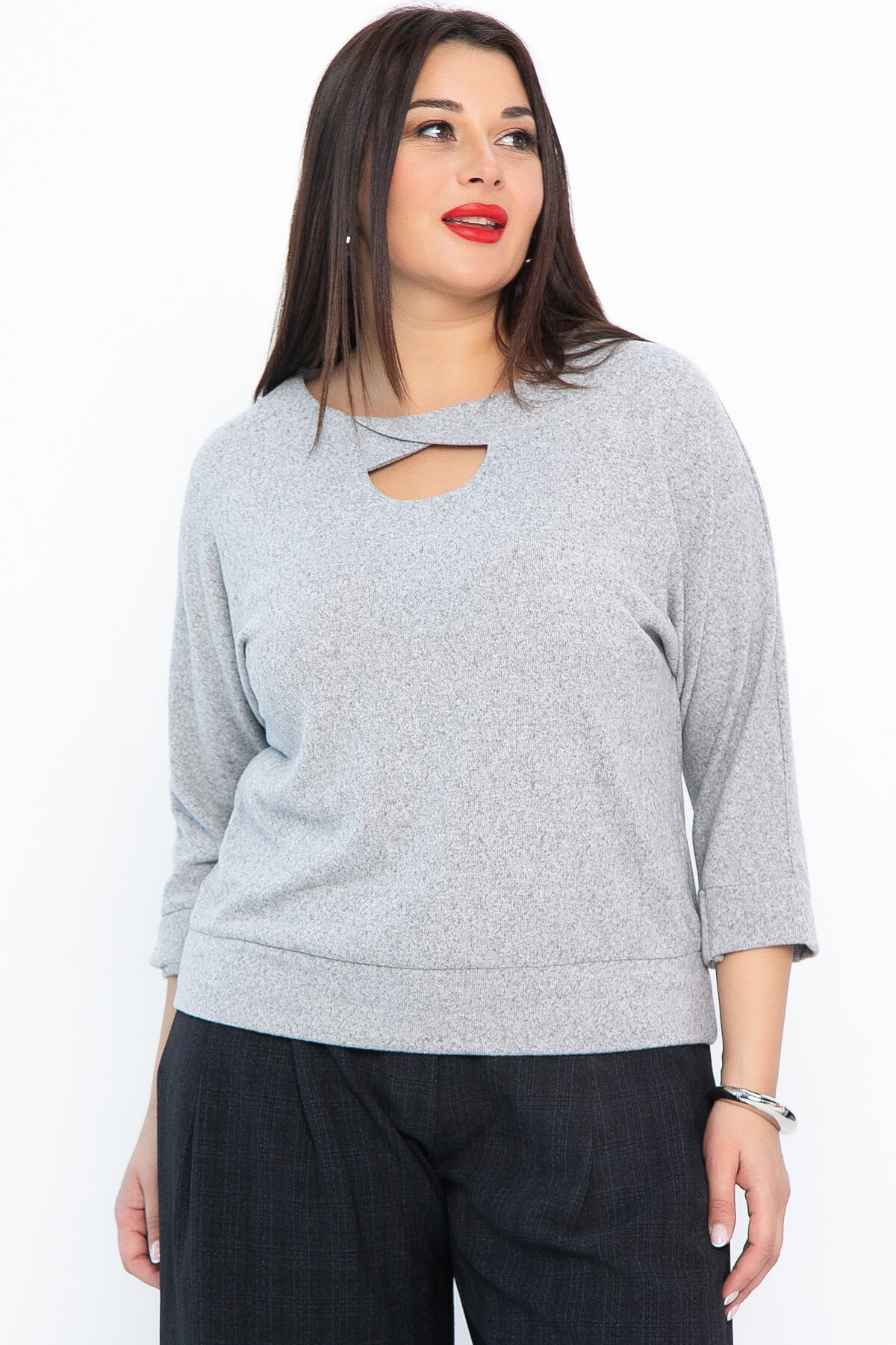 Блуза Ума (серая) Б14631-50М
