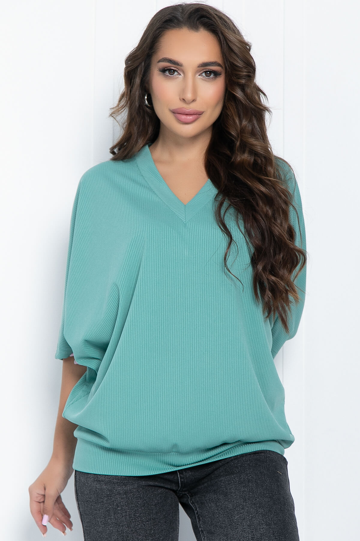 Блуза Вэнсдей (мята) Б11456