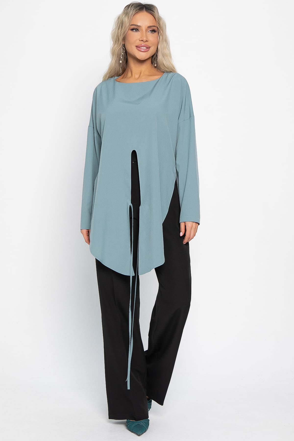 Блуза Леа (морская волна) Б14954-5М