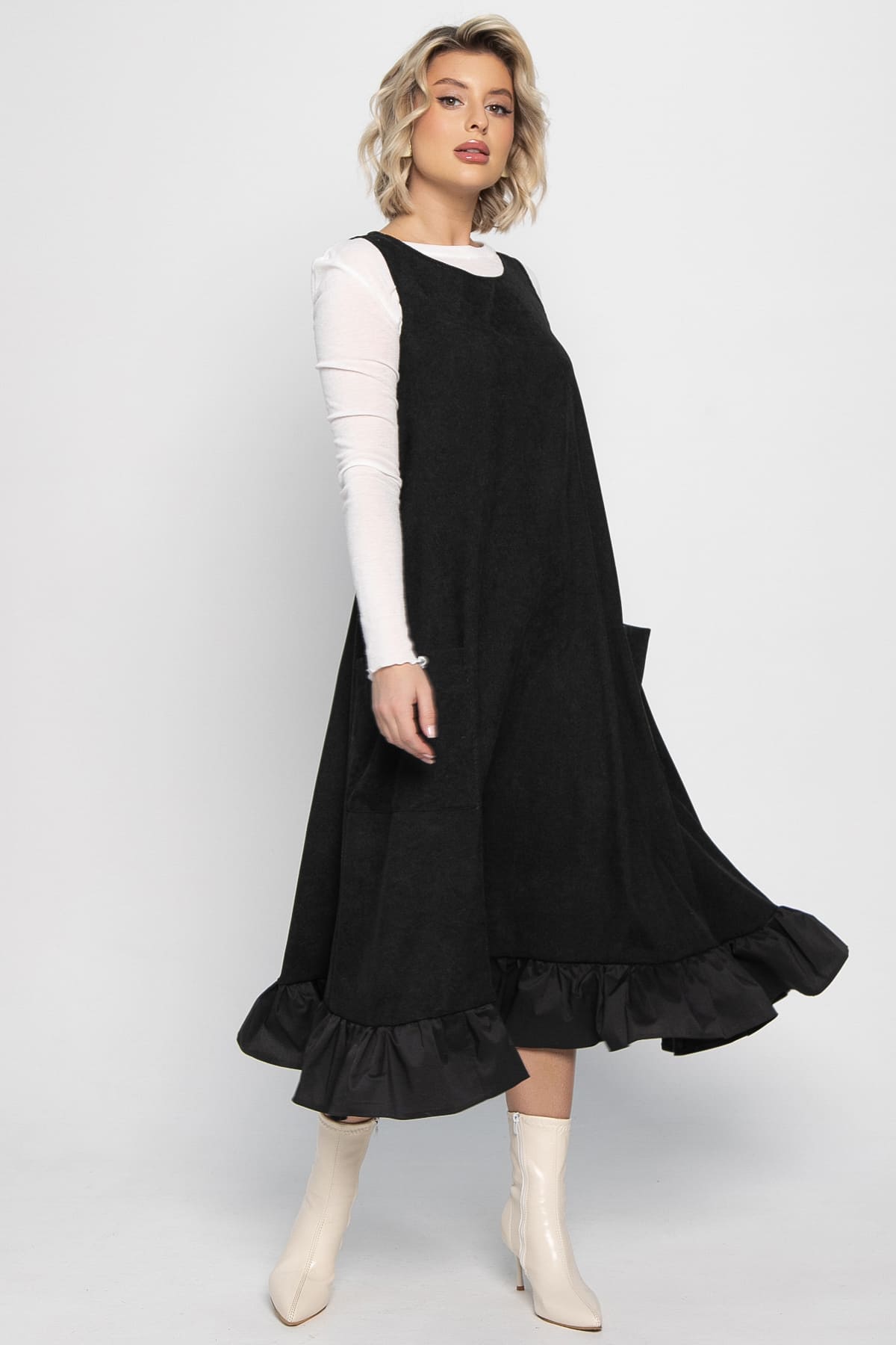 Сарафан бохо (черный) П14983-10М