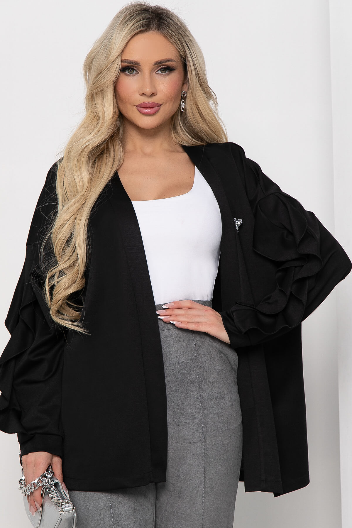 Брюки "Тенденция стиля" (серые) Б8593