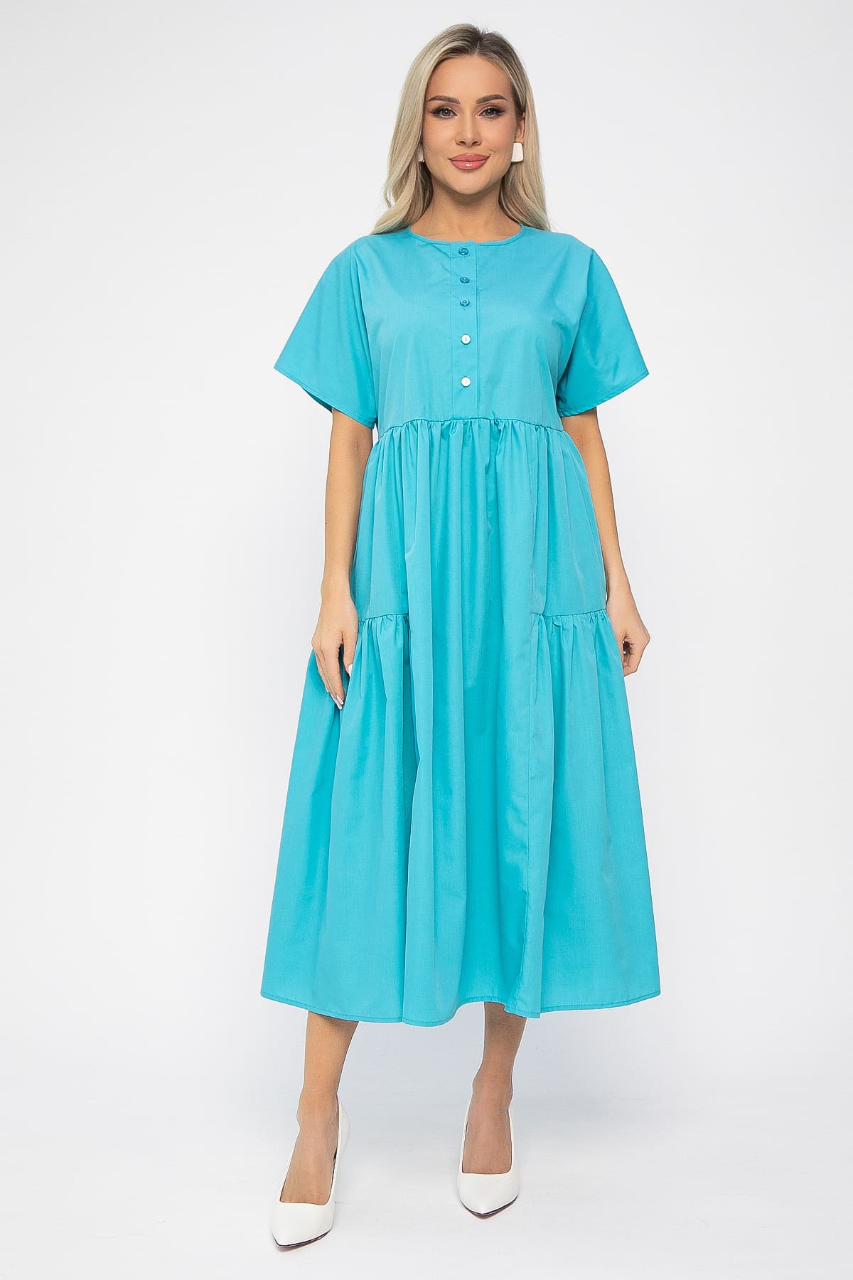 Платье Вельс (морская волна) П13602-36М