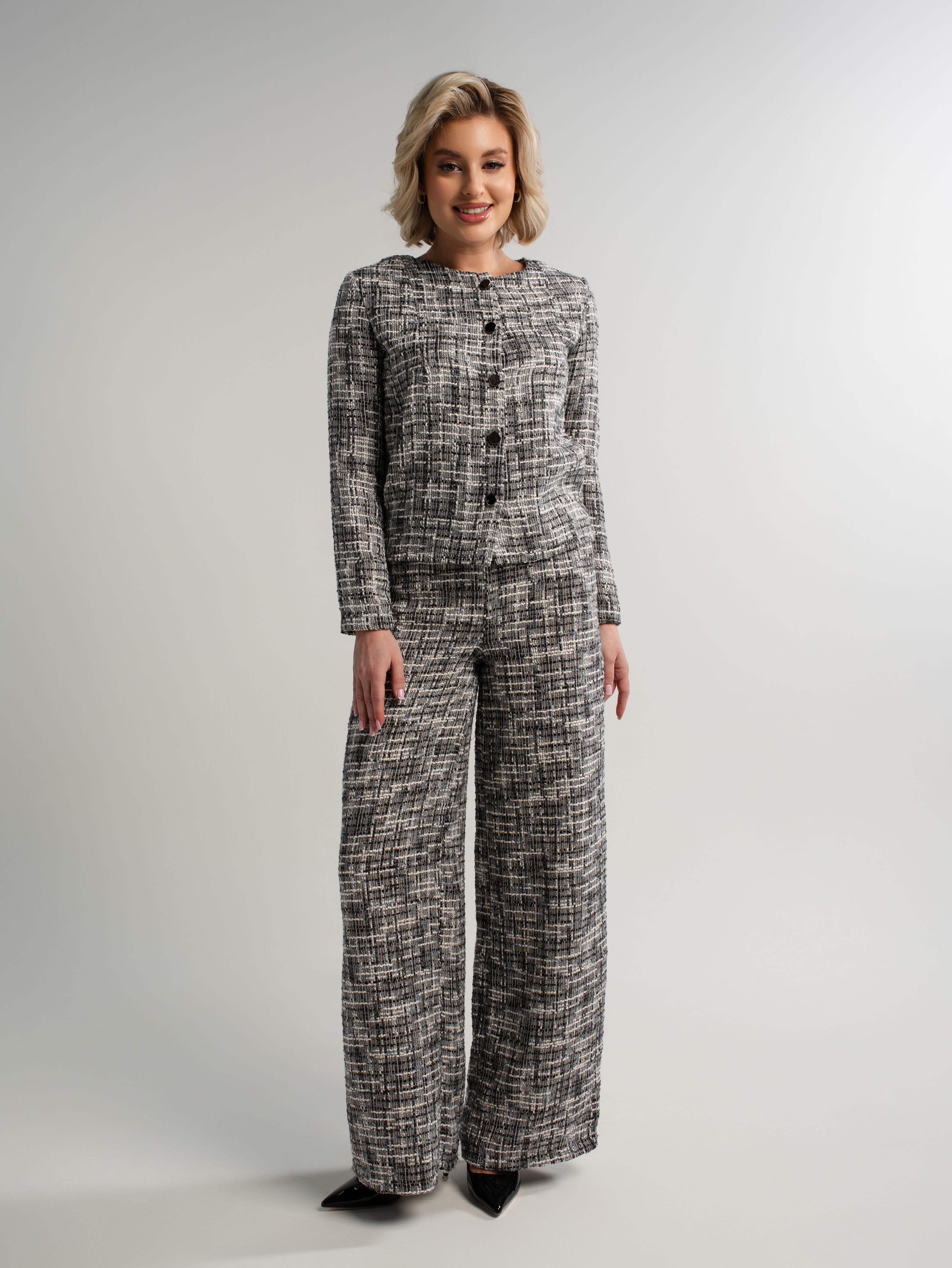 Костюм с брюками Марлин (серый) К15120-10М