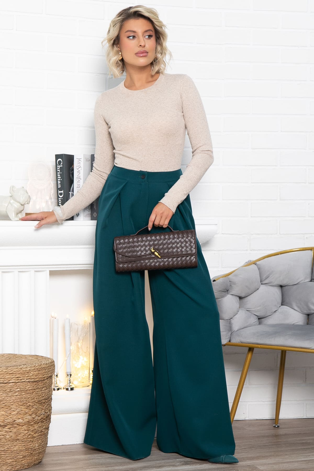 Брюки Безусловный приоритет (изумруд) Б15037-5М