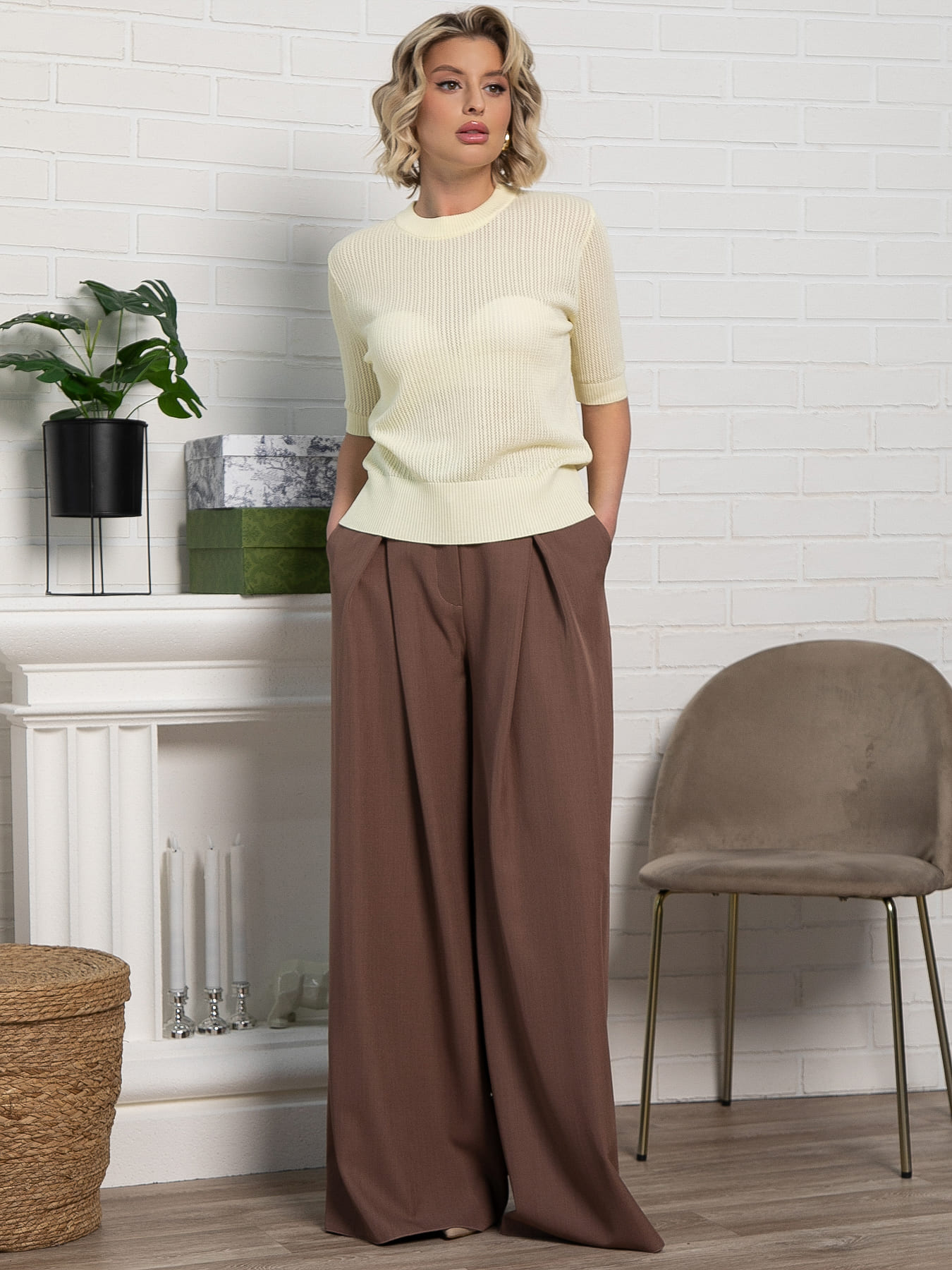 Футболка Любимый момент (сливочное масло) Б15282-7М