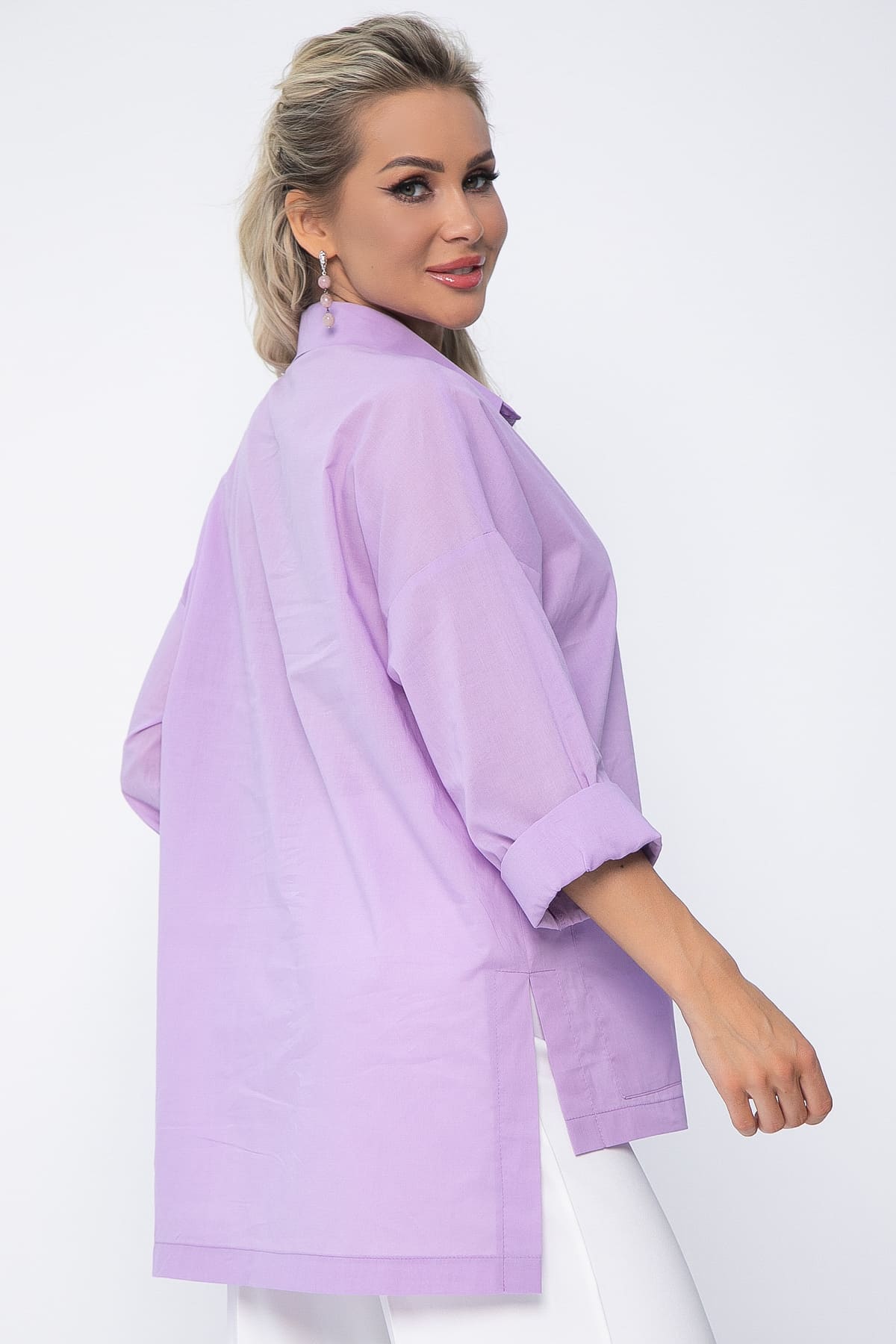 Рубашка Безупречный вкус (сиреневая) Б13626-29М