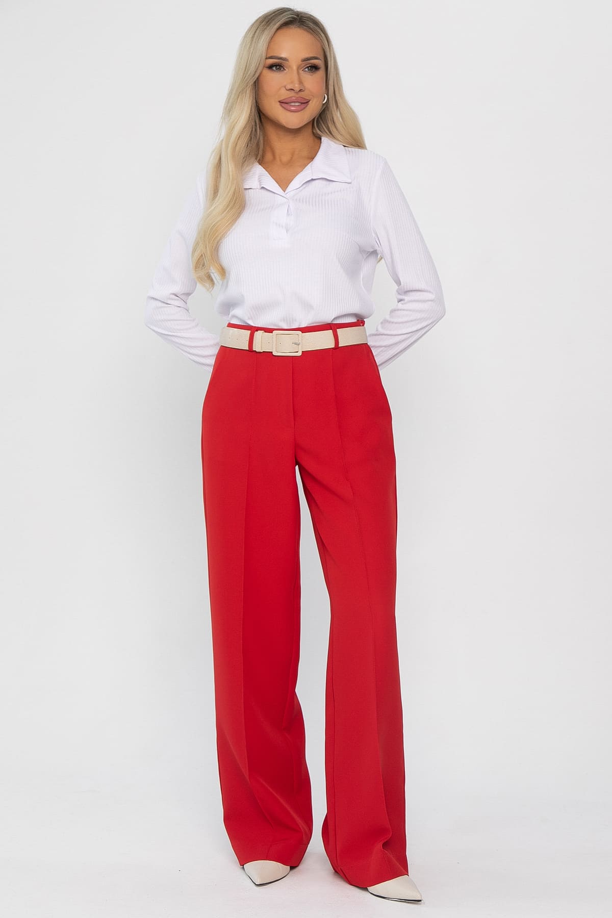 Брюки со стрелками Дэнди (красные) Б14365-30М