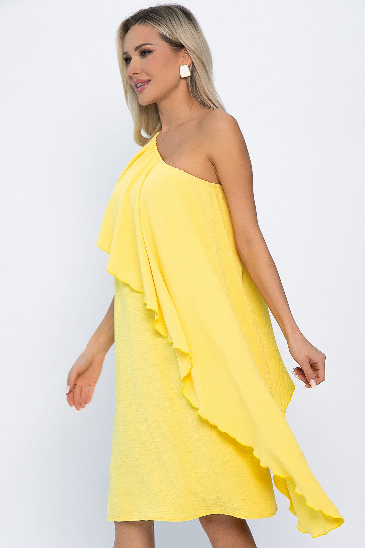 Платье Шардоне (лимонное) П13769-36М