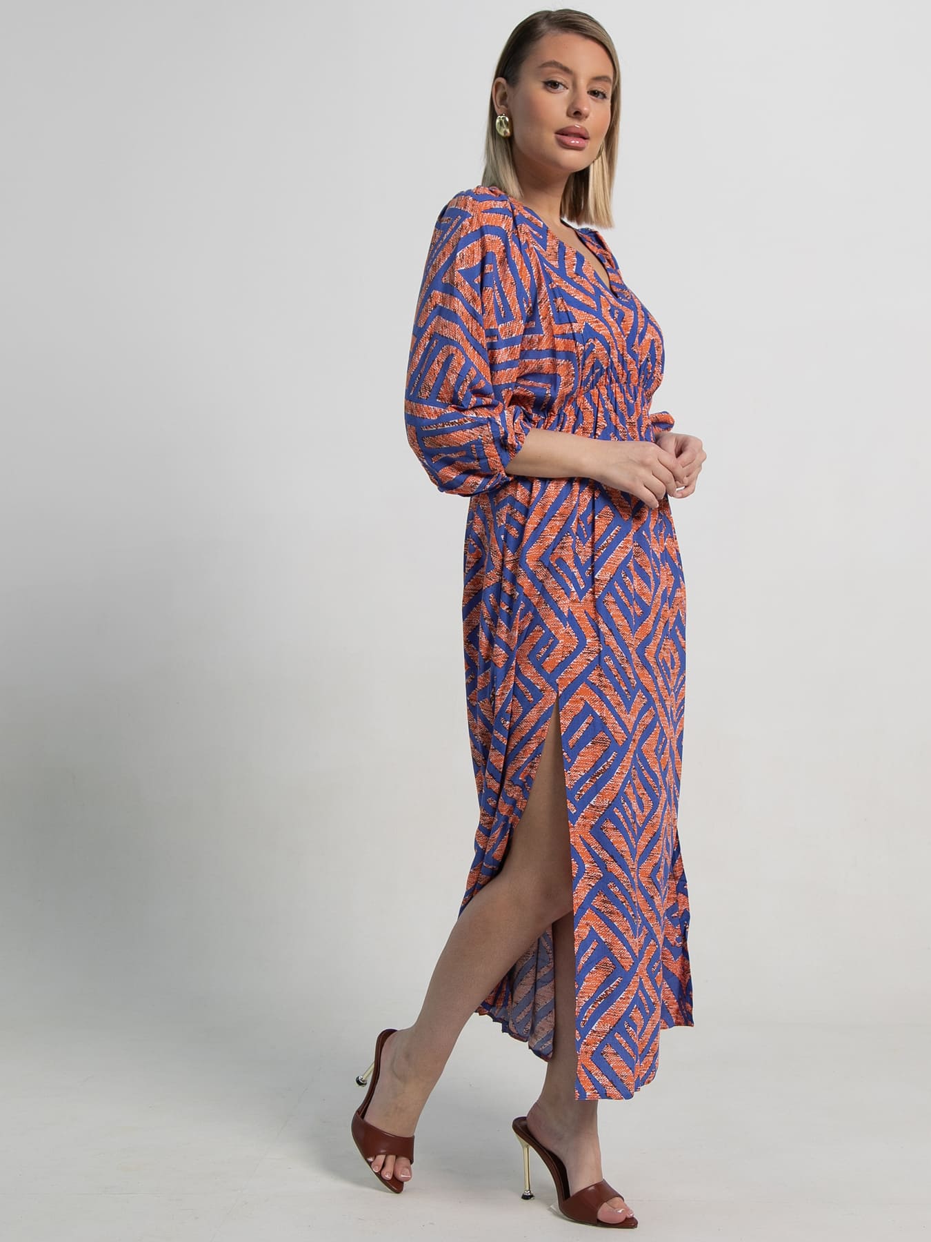 Платье Неповторимая (оранжевое) П15500-34М