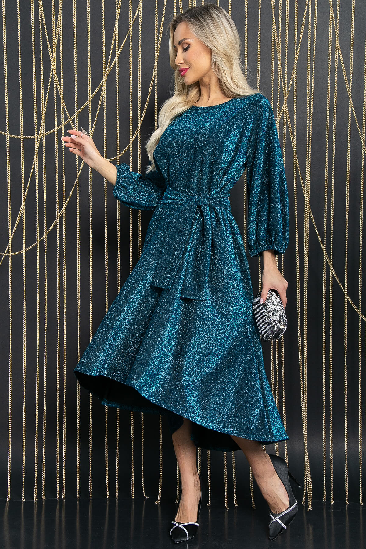 Платье Вечернее настроение (сапфир) П11745