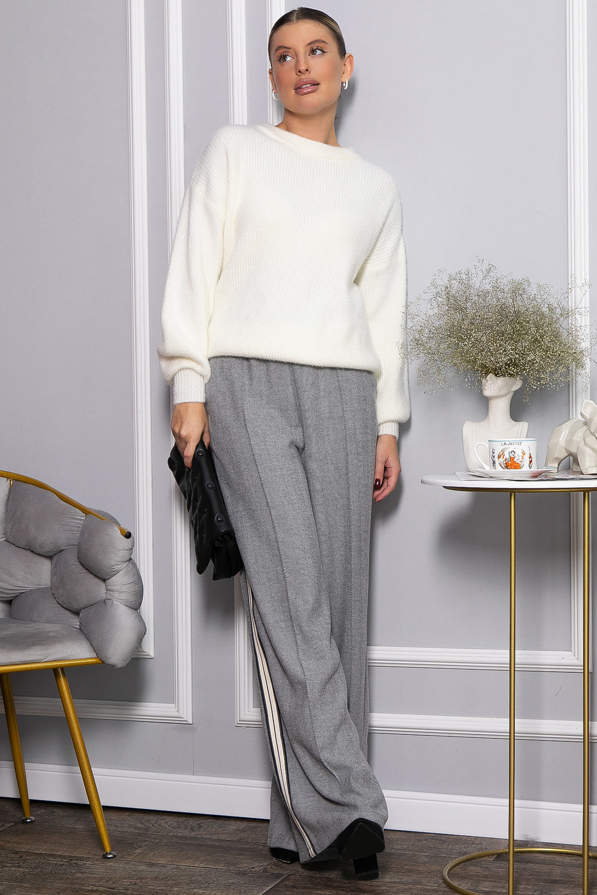 Брюки Аларика (серые) Б14797-5М