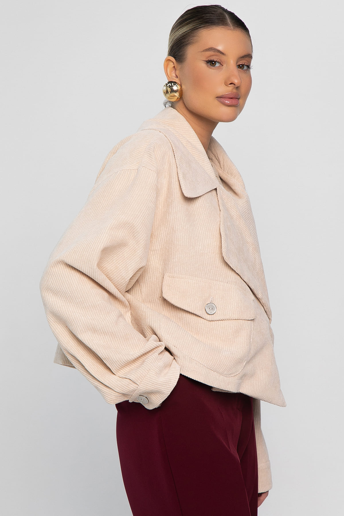 Жакет укороченный Динара (бежевый) Б14326-39М