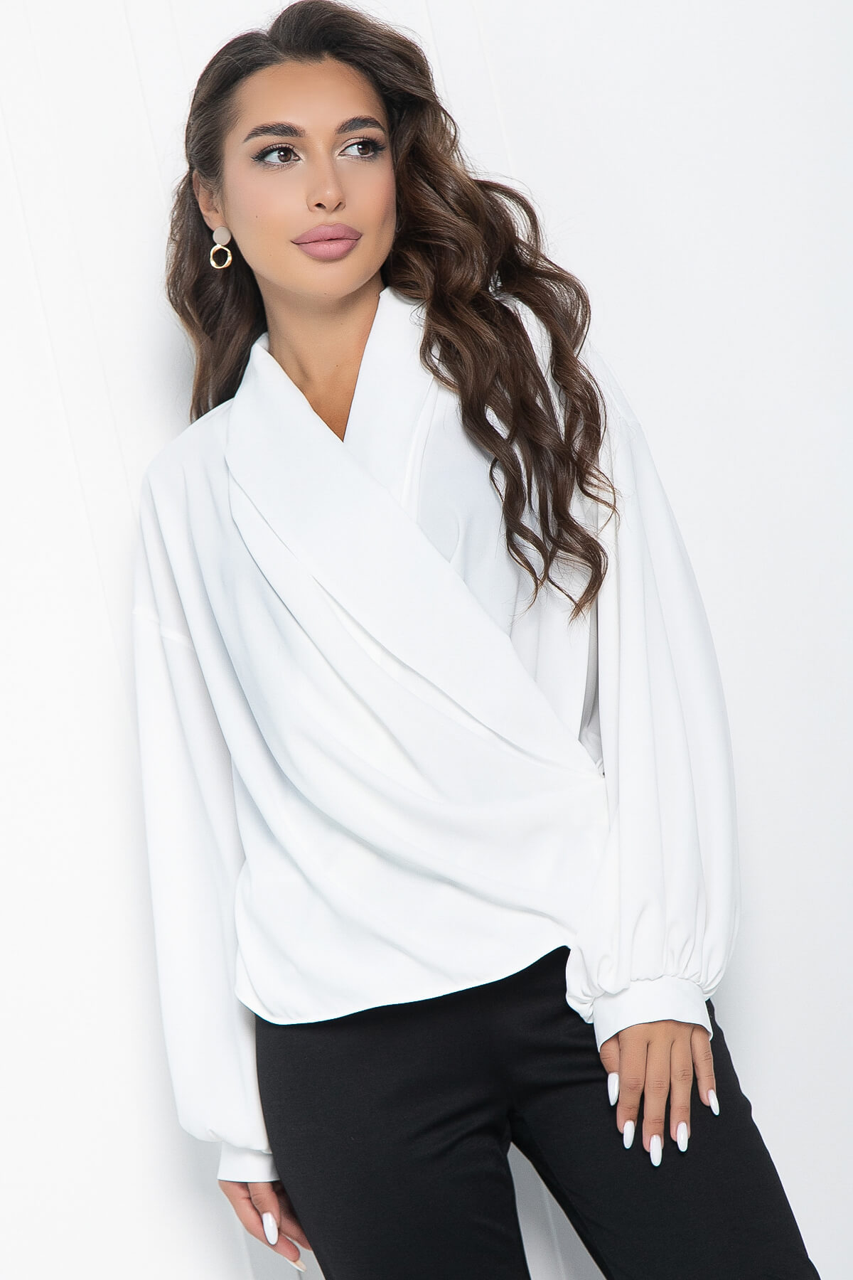 Блуза Незабываемая (белая) Б10887