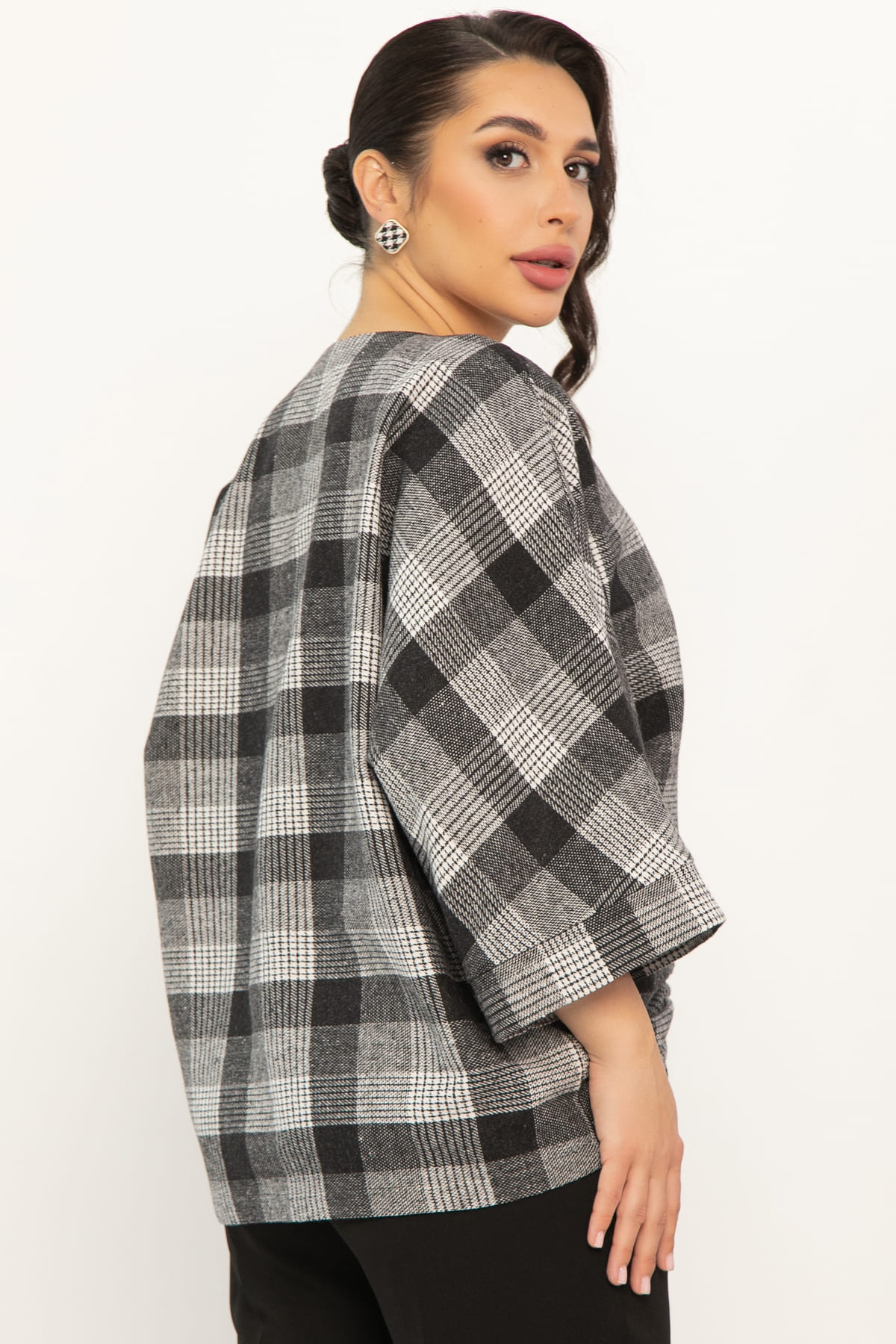 Блуза Ватсон (темно-серая) Б14686-12М