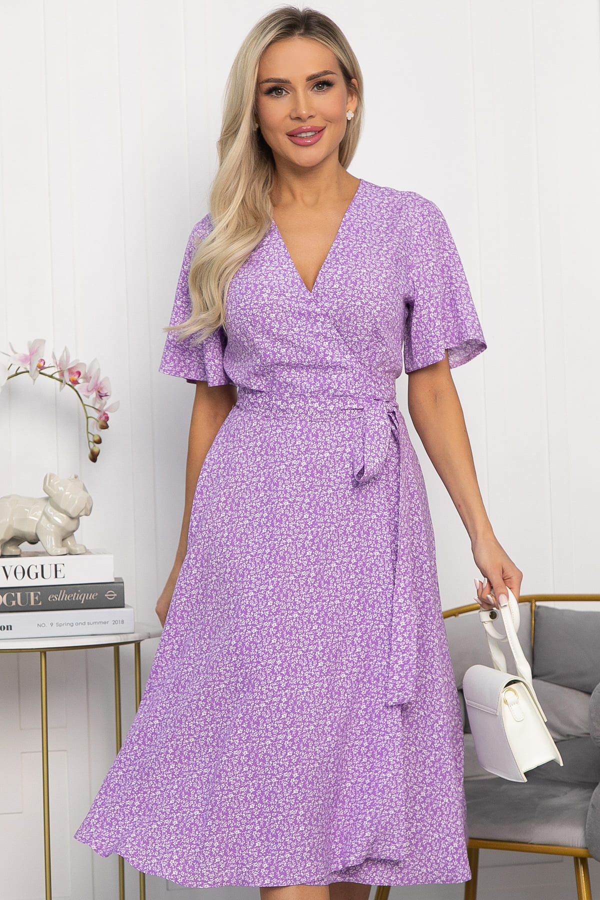 Платье Мода люкс (сиреневое) П13796-35М