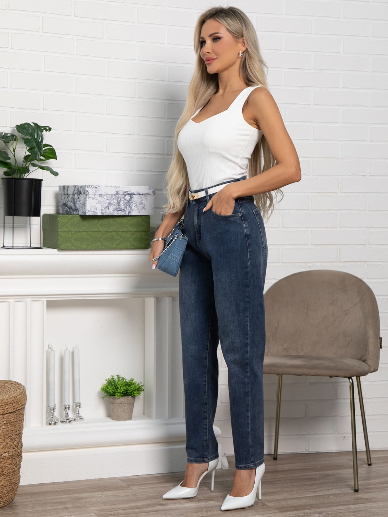 Джинсы Истод НЬЮ (синие) Б15436-12М