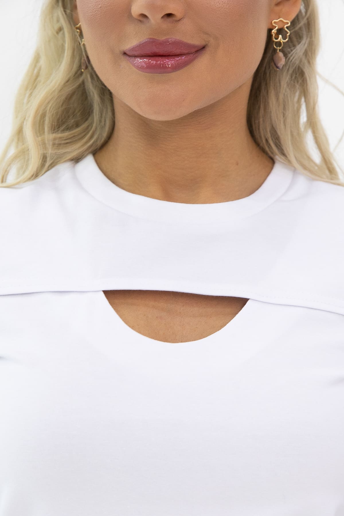 Футболка Дорис (белая) Б13353-50М