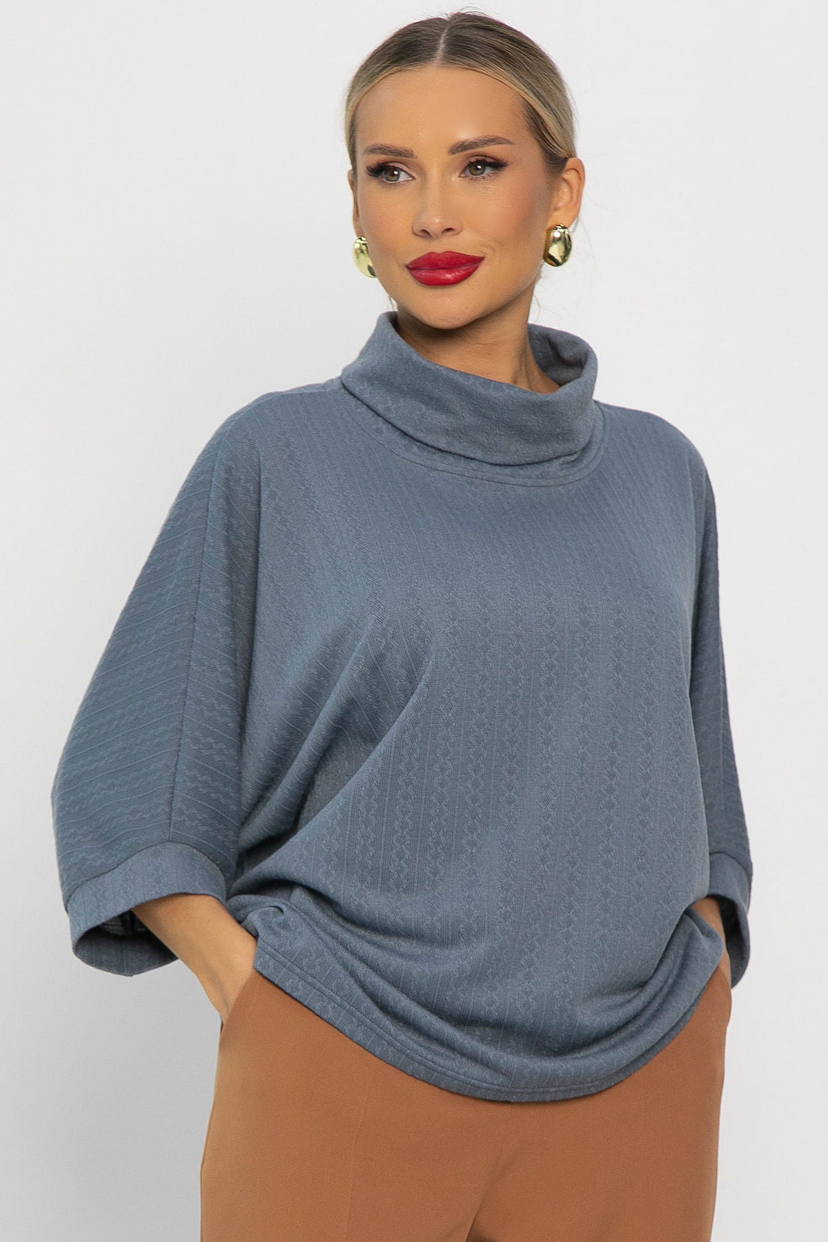 Блуза Барбара (джинс) Б14198-12М