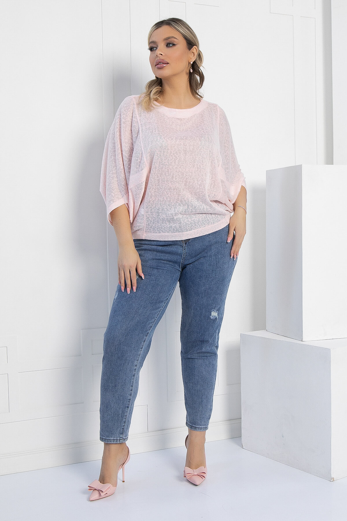 Блуза Шармель (розовая) Б12828-16М