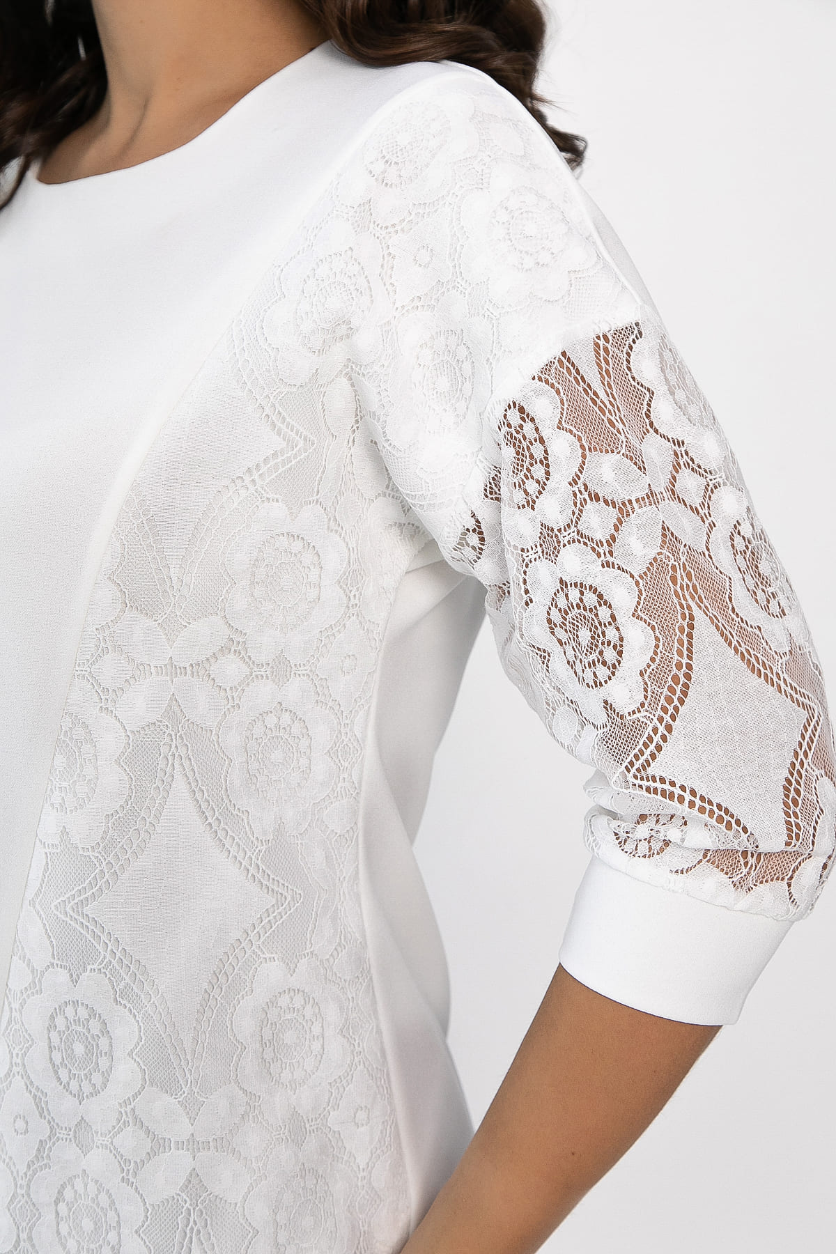 Джемпер Вирджиния НЬЮ (молочный) Б14116-48М