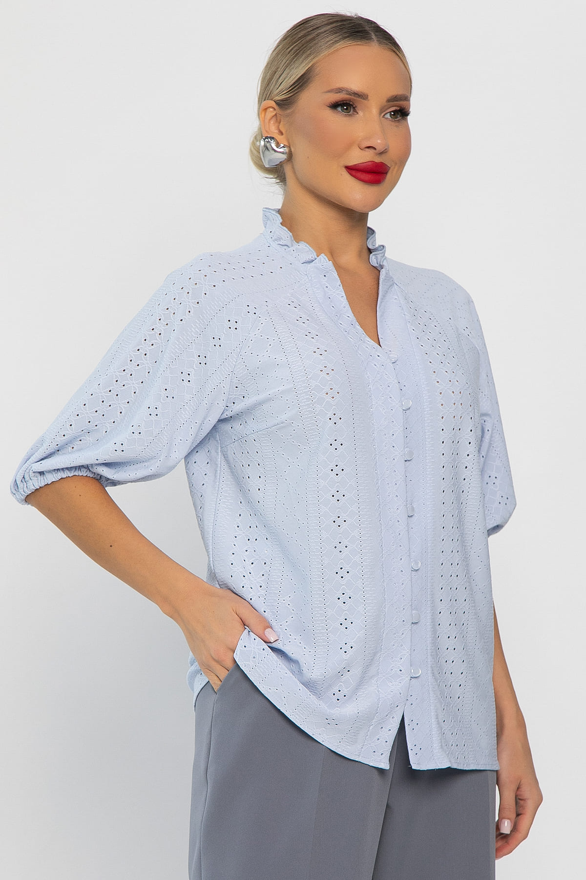 Блуза Люция (голубая) Б14289-45М