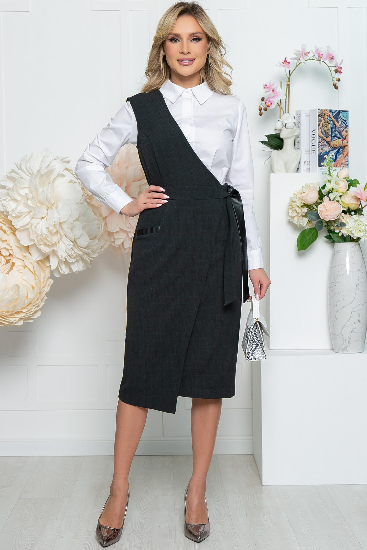 Сарафан "Стиль" (графит) П5464