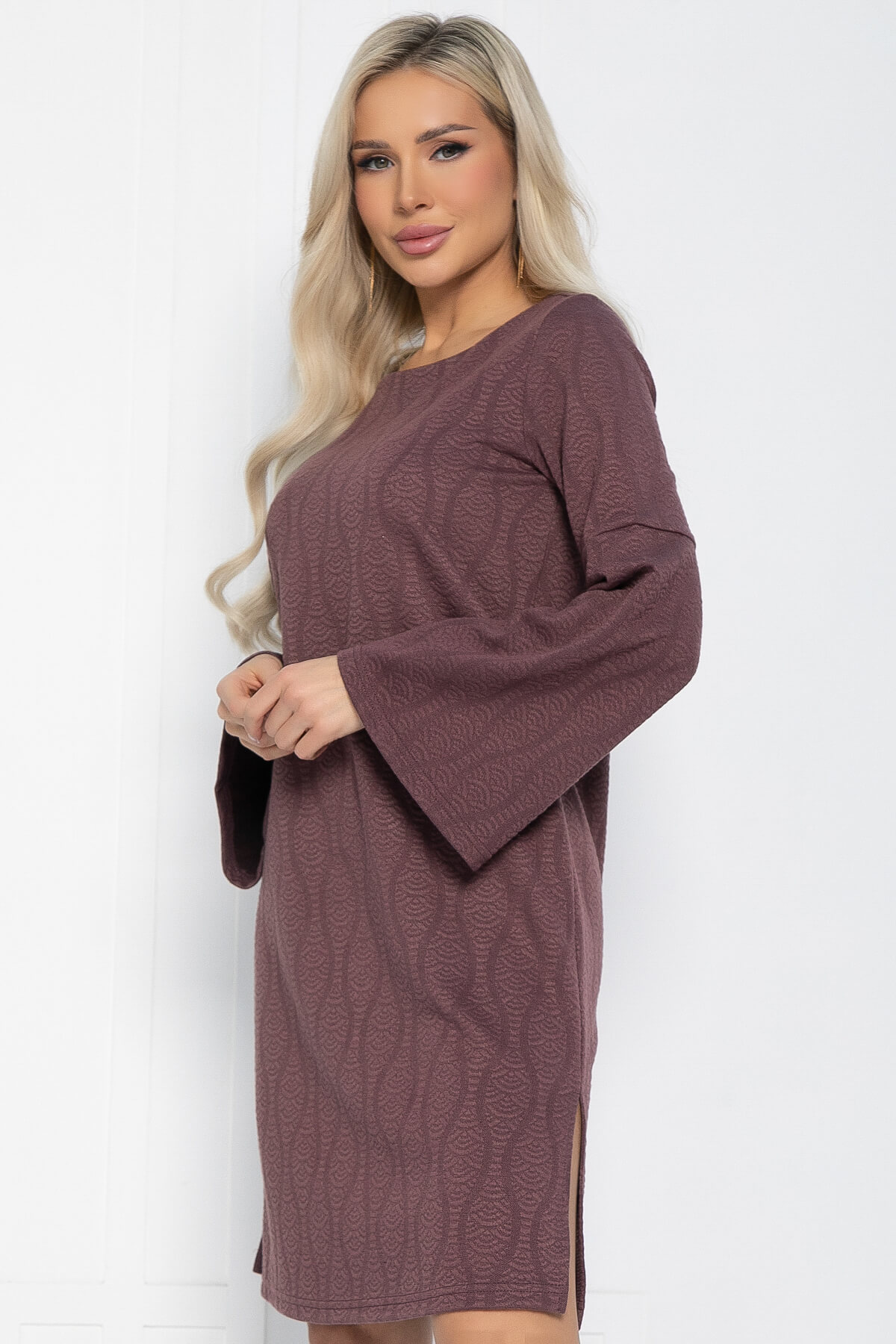 Платье Кейси (баклажан) П12572-10