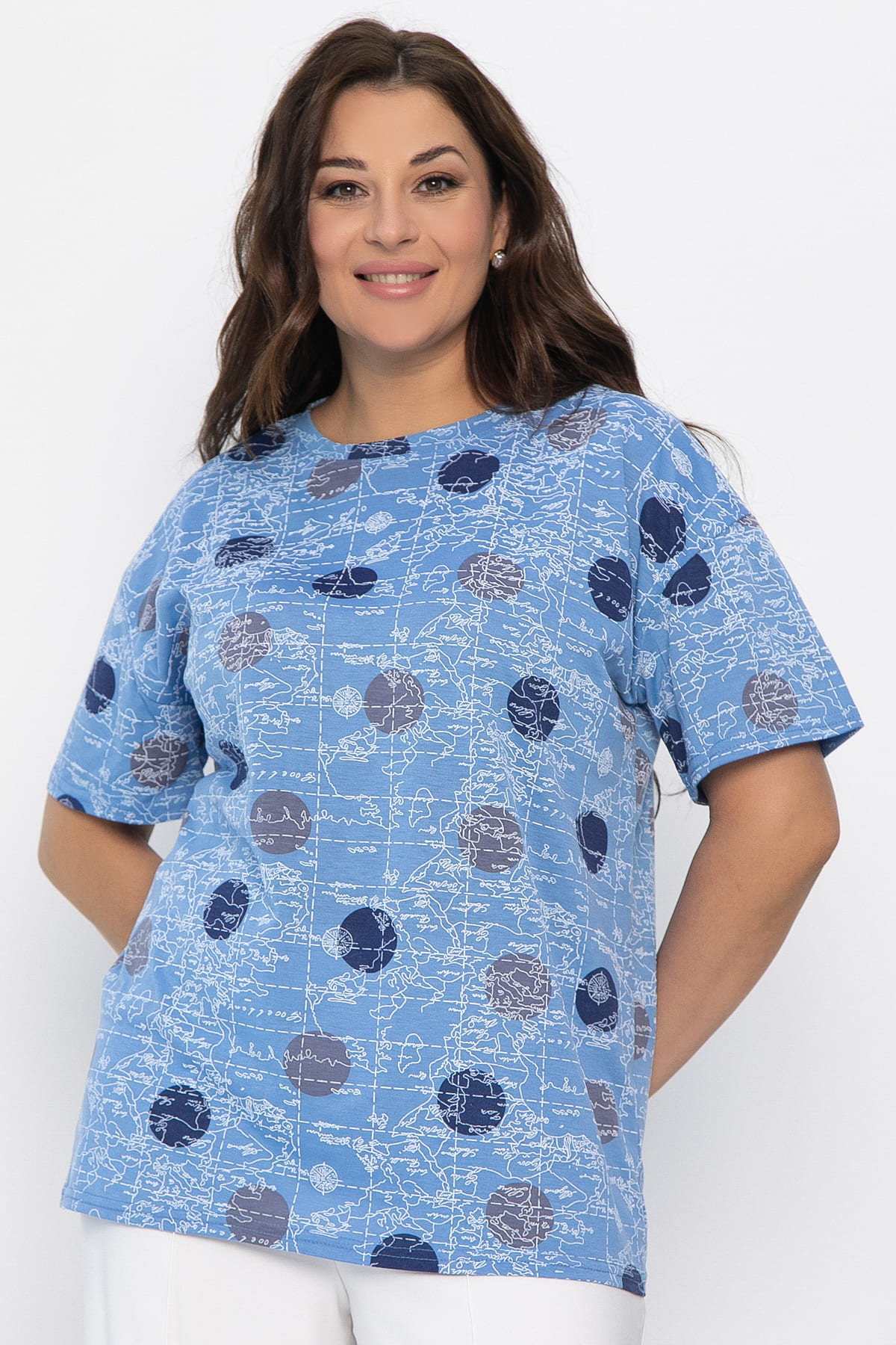 Блуза Тори (джинс) Б13518-20М