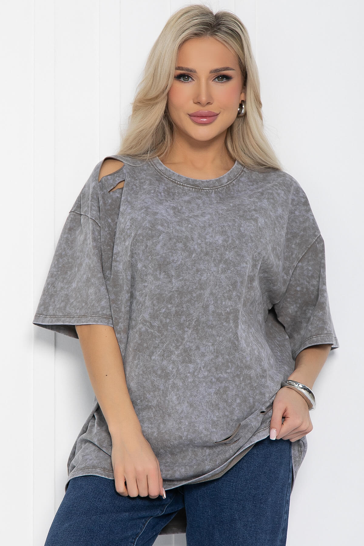 Футболка Микель (серая) Б12599-20