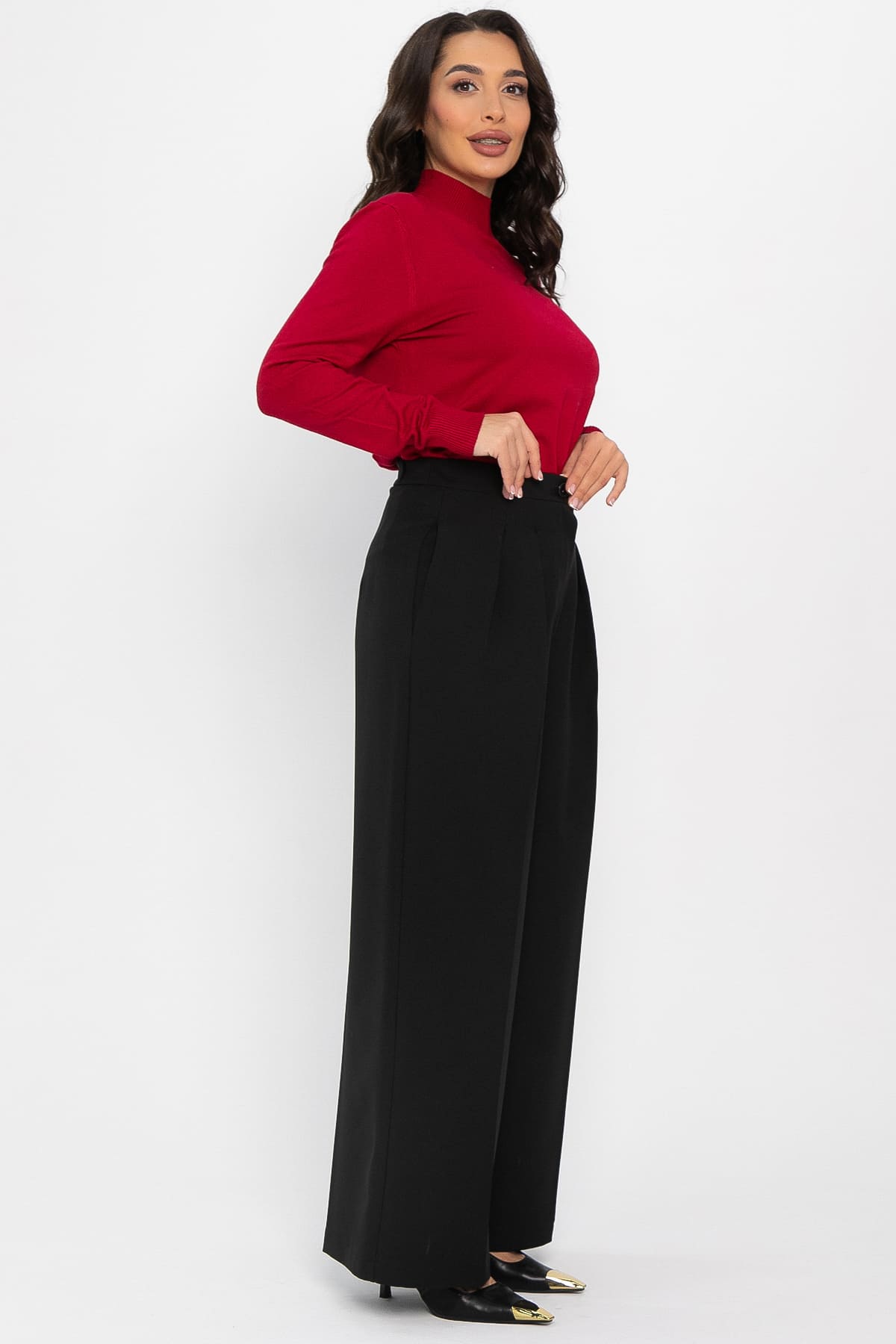 Брюки со стрелками Шакира (черные) Б14588-35М