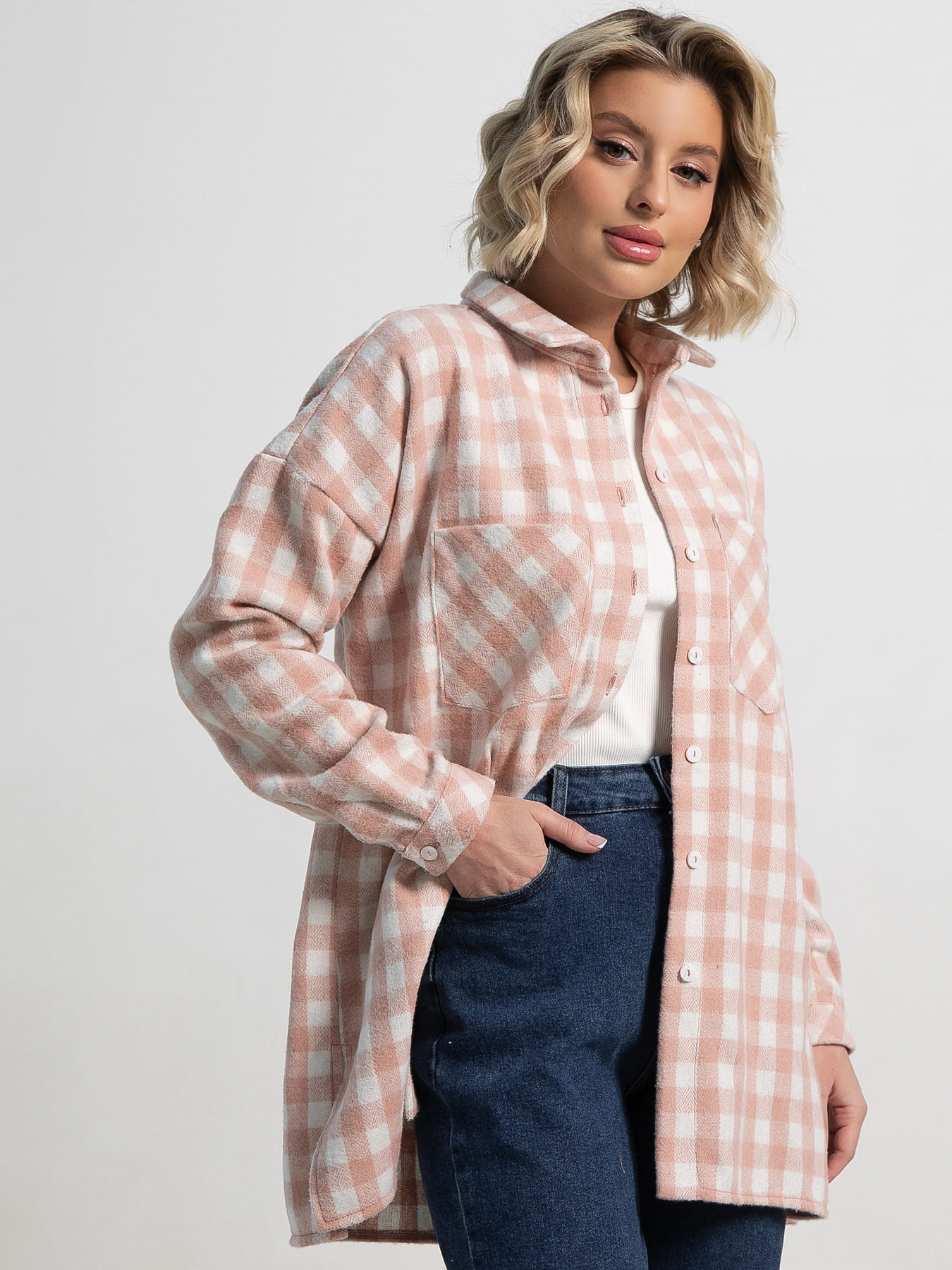 Рубашка Доротея (розовая) Б15192-10М