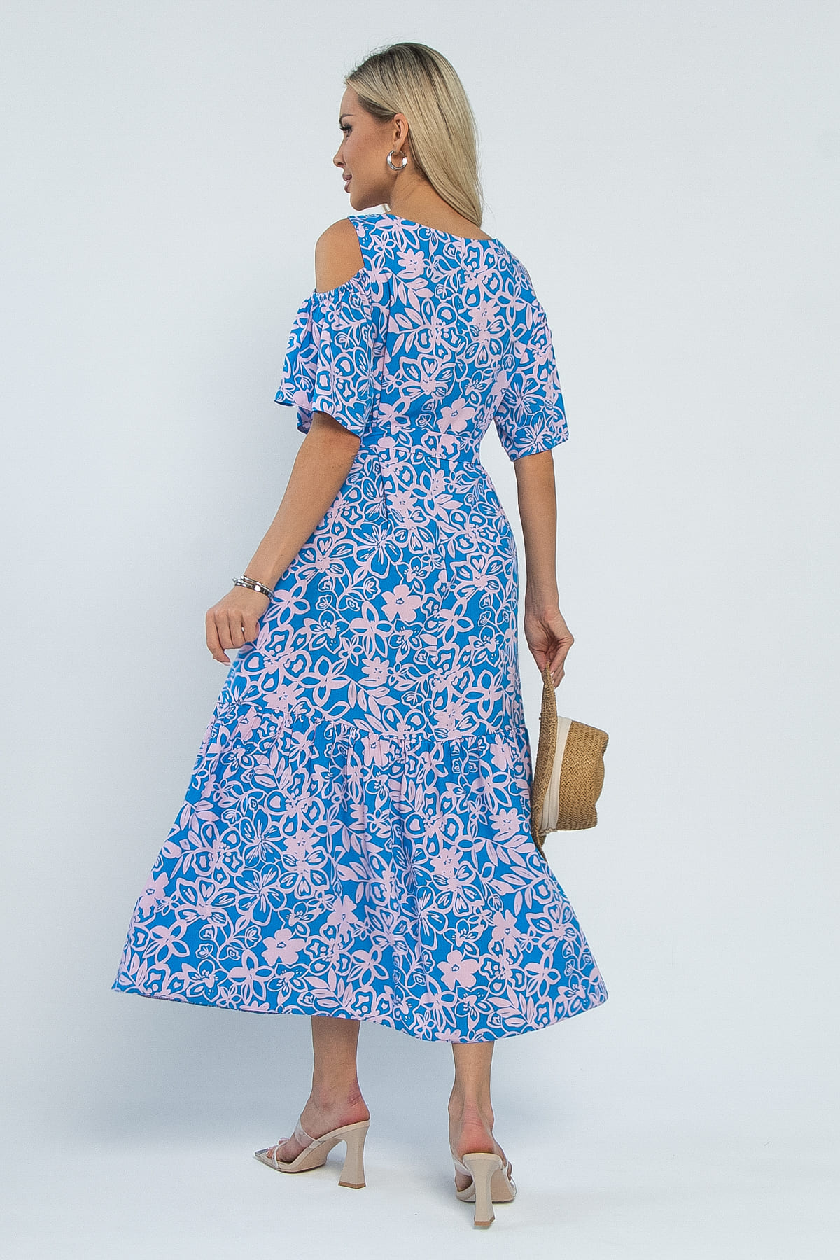Платье Марианна (сине-розовое) П15348-5М
