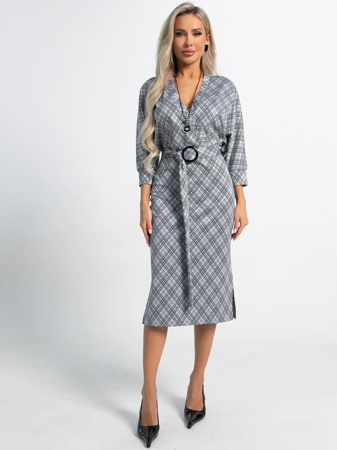 Платье Фокси (серое) П15438-4М