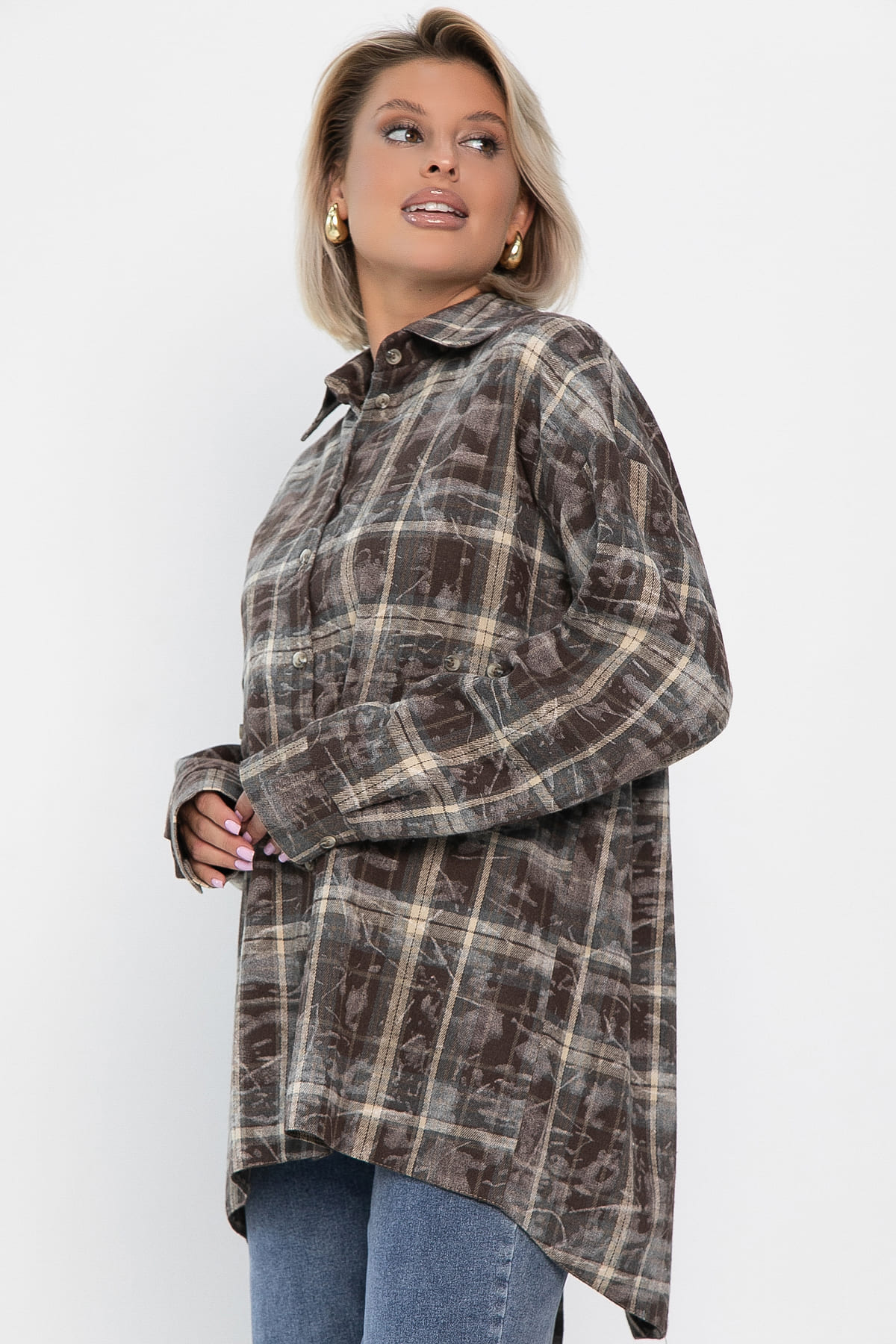 Рубашка Скай (коричневая) Б14194-5М