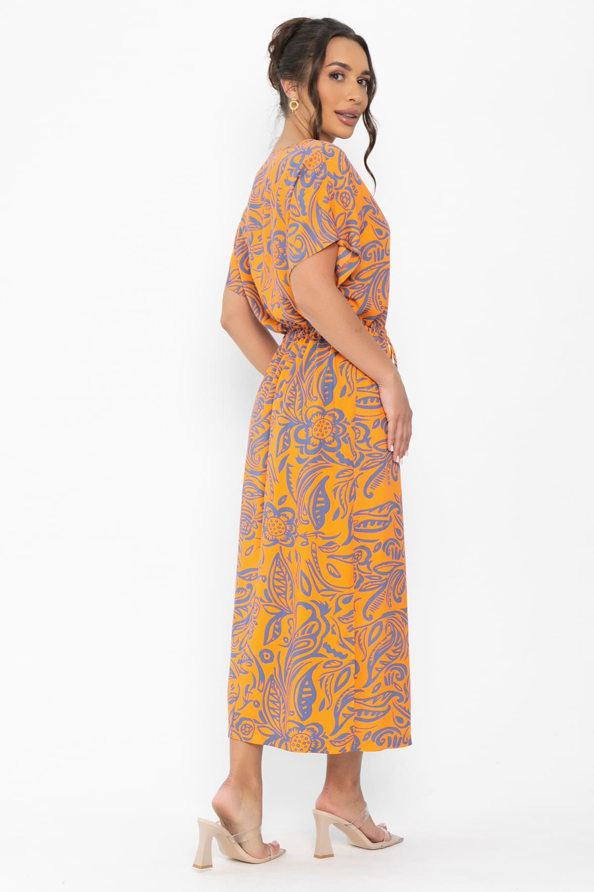 Платье Вистерия (оранжевое) П13947-5М